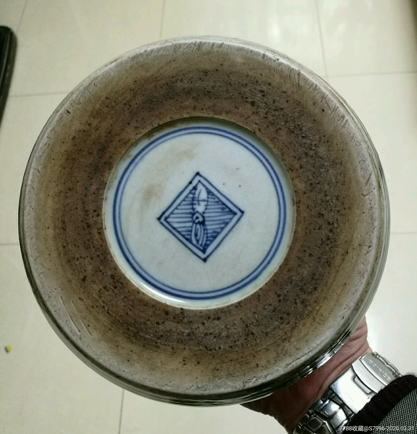 雍乾时期鼓形青花砚台_陶瓷砚_第7张_7788砚台收藏