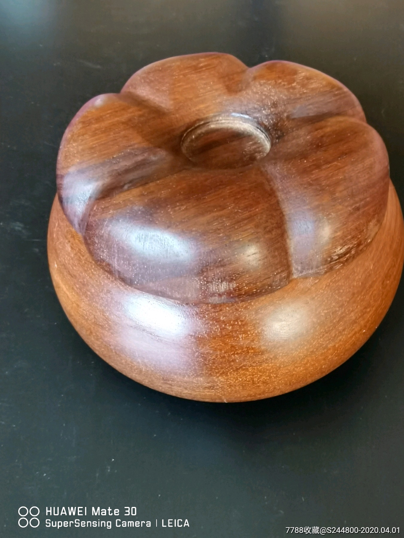 缅甸花梨木柿子摆件杯垫一大套.