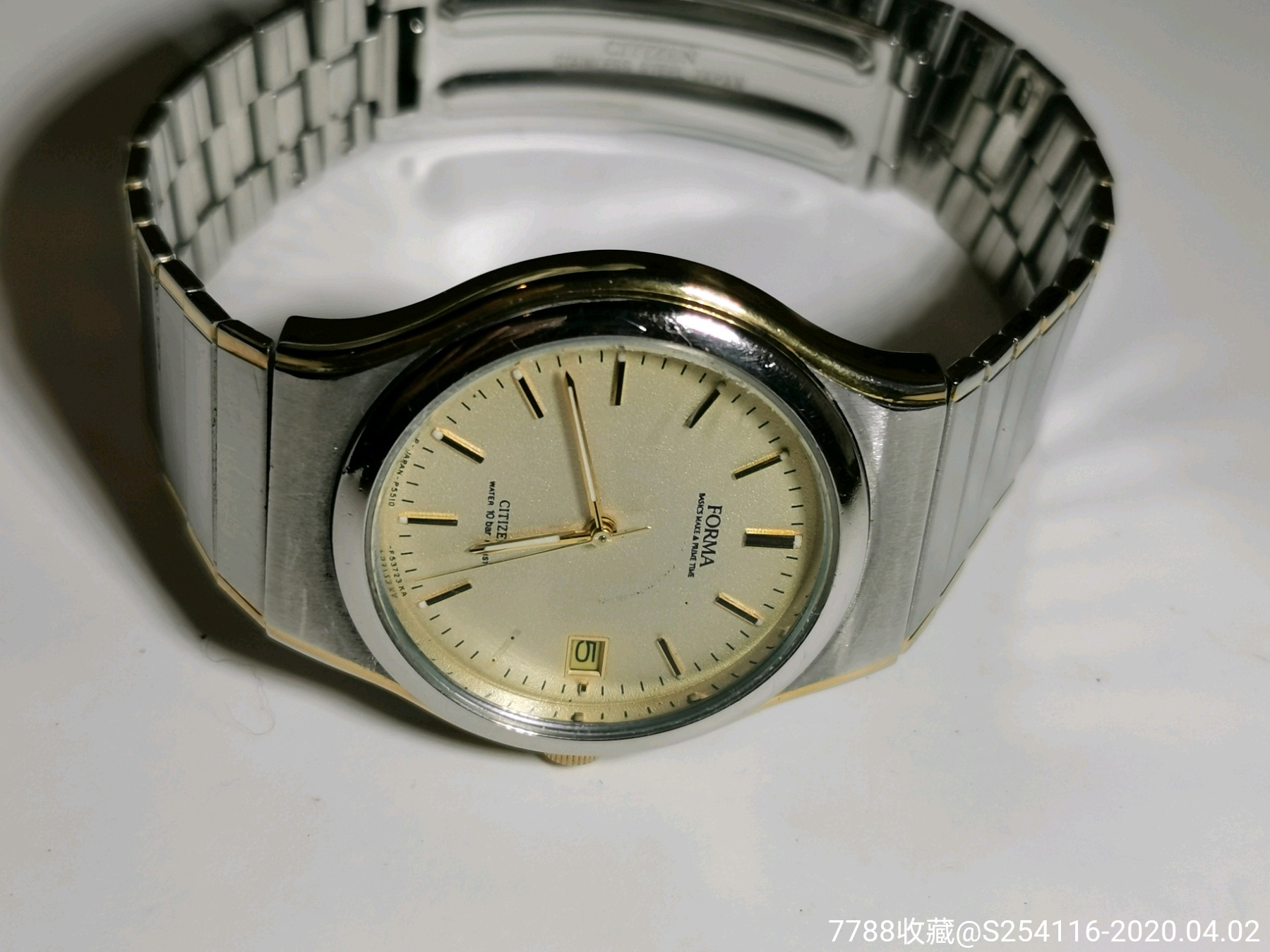 日本原装正品西铁城citizen石英男表forma系列表盘35mm厚7.8mm表