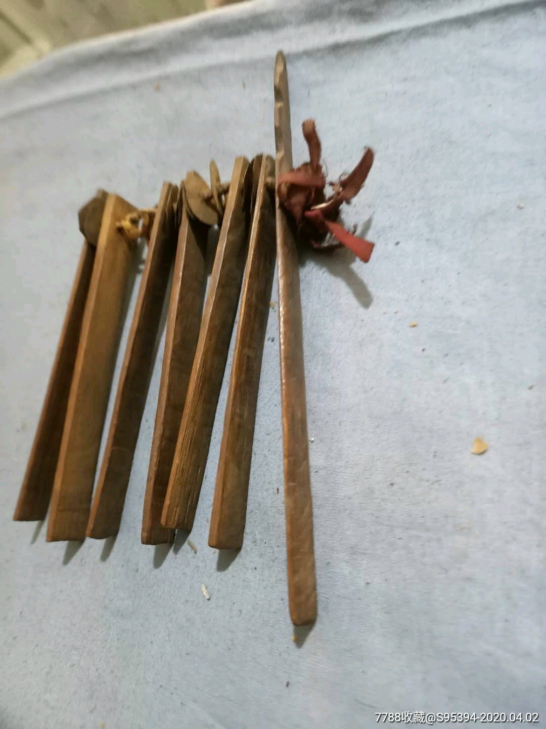 清代说书竹板17*15cm