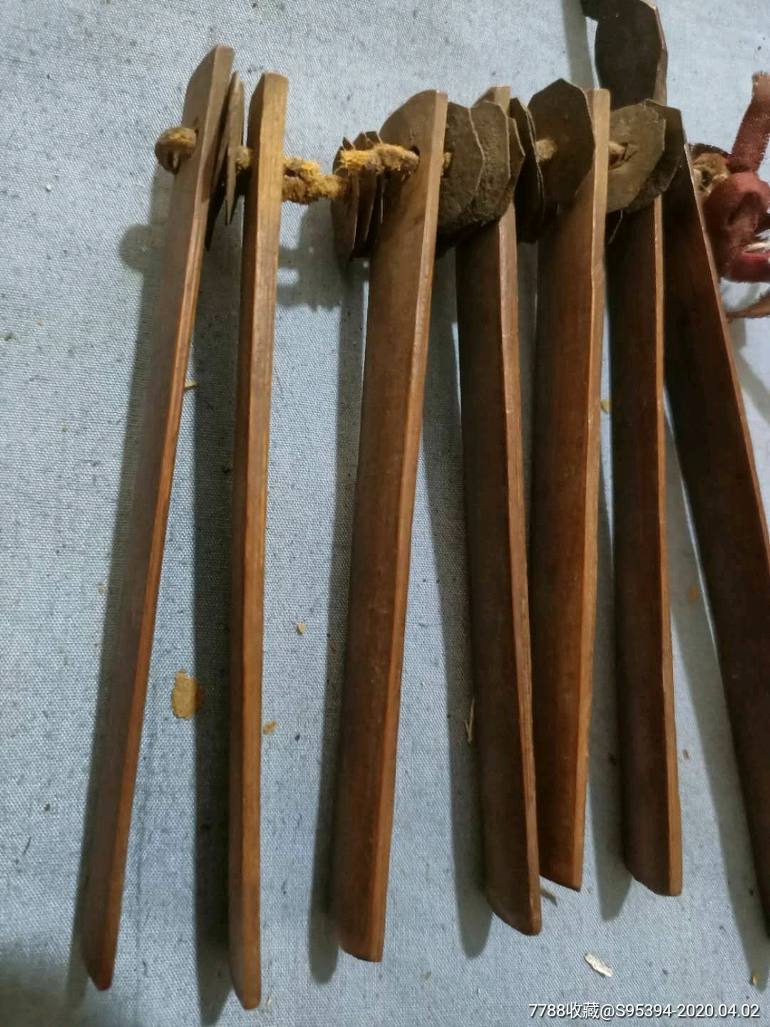 清代说书竹板17*15cm