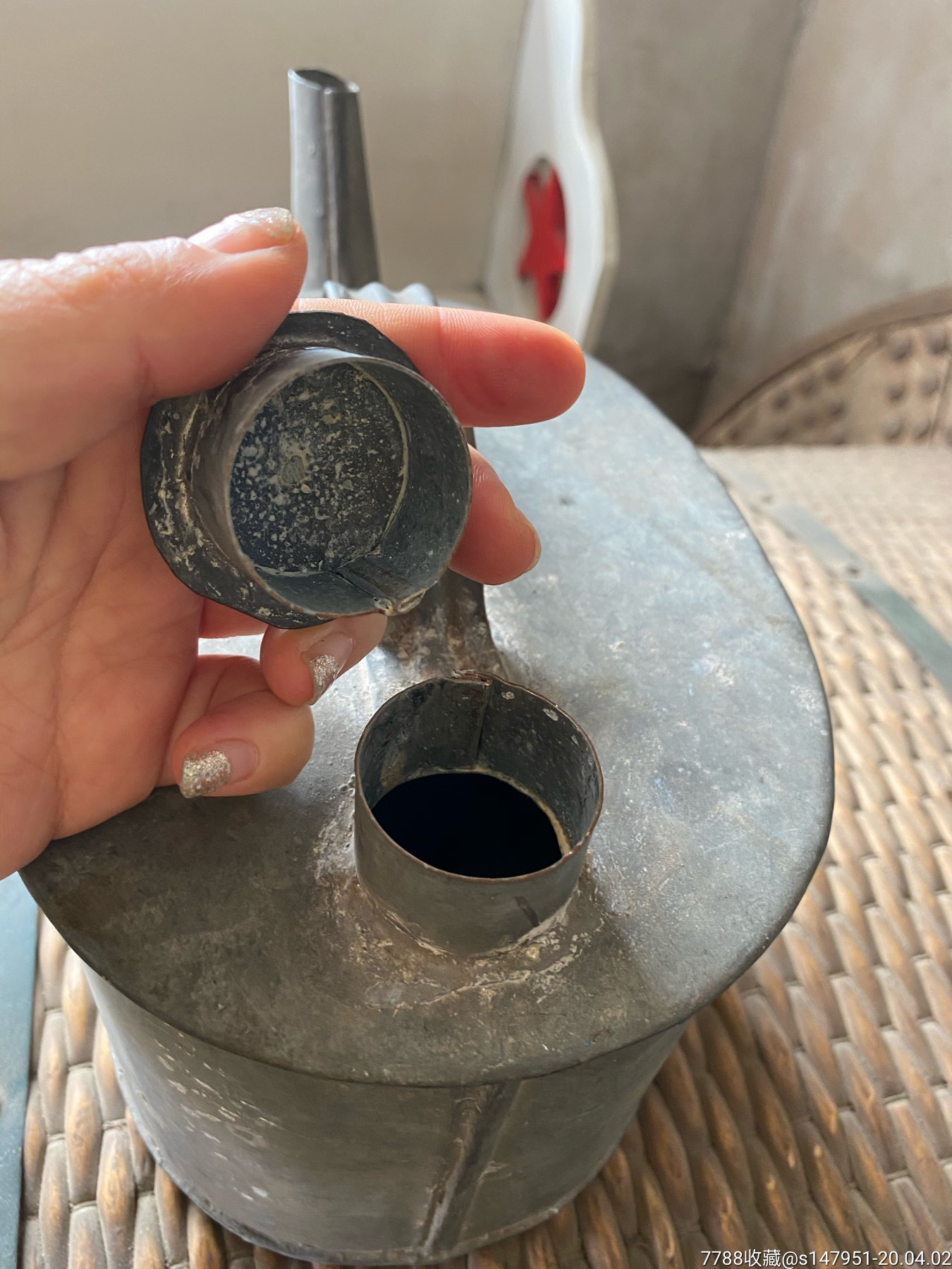 铁皮油壶二手旧货怀旧收藏影视道具