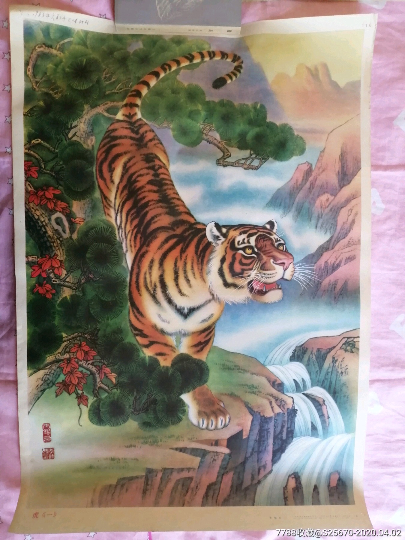 老虎年兽彩画图片