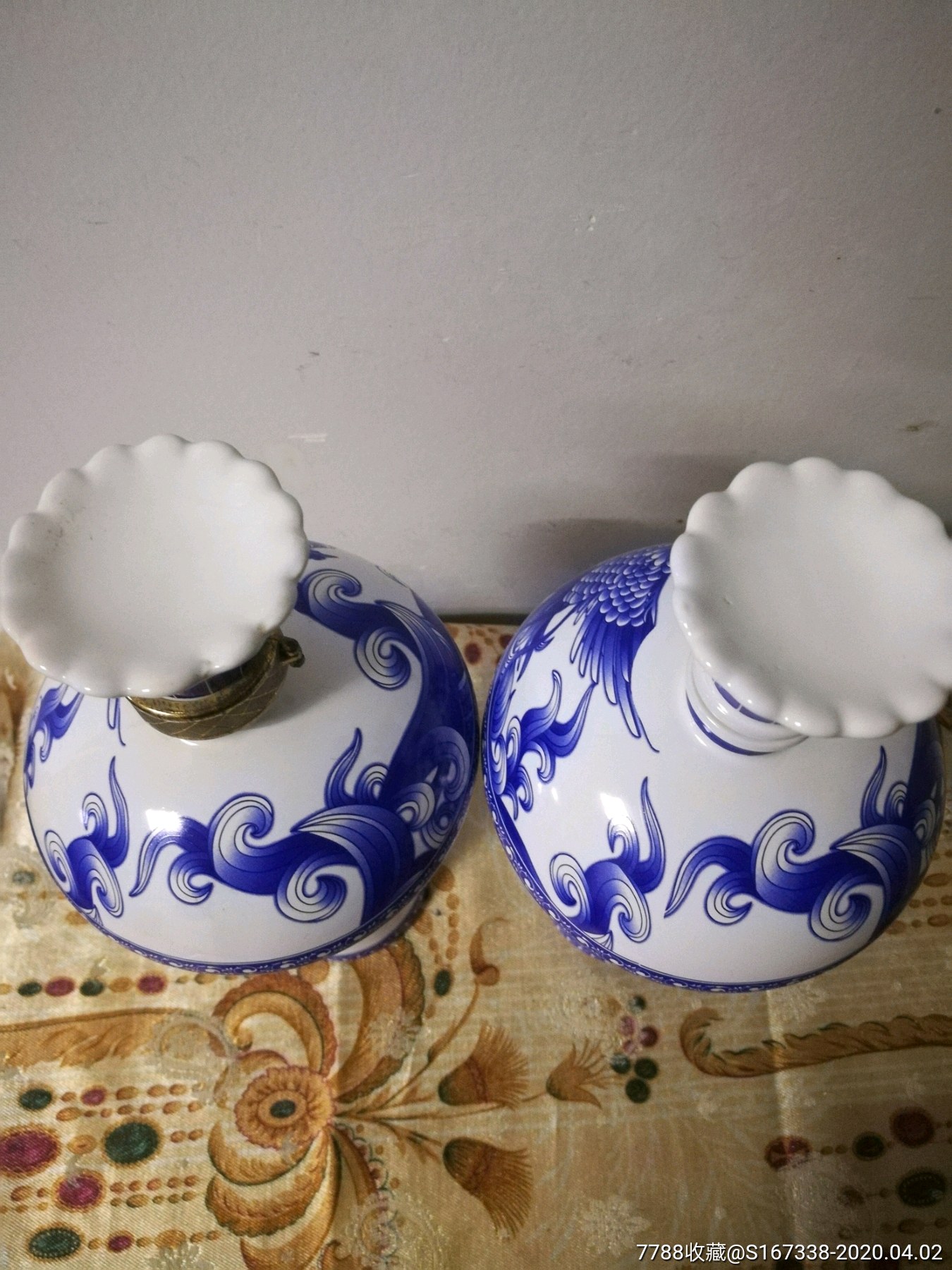 (青花国韵)西凤酒酒瓶对-酒瓶-7788收藏