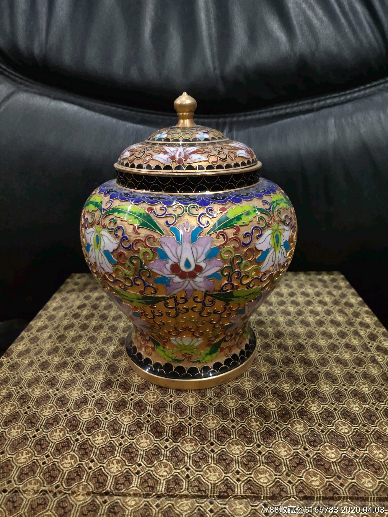创汇时期的掐丝珐琅盖罐