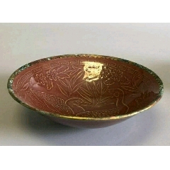  strong>北宋紫定斗笠碗 /strong>_紫釉瓷