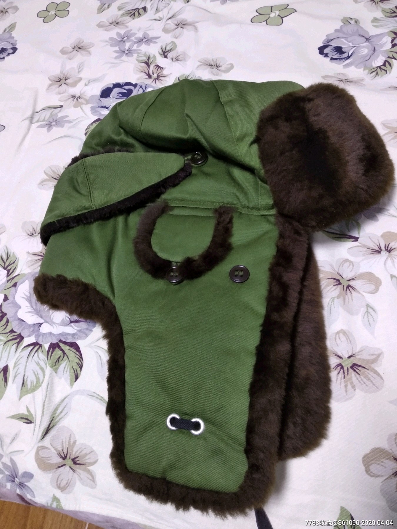 配发原品1987年3号羊剪绒棉军帽