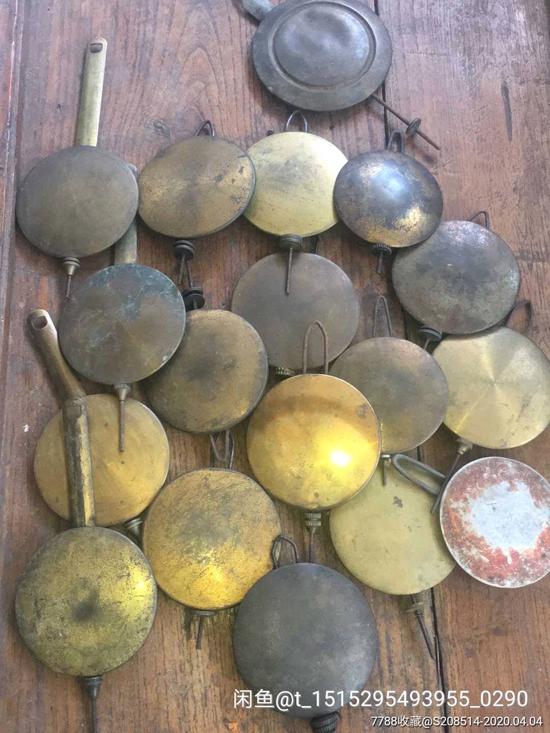 老钟摆铜钟摆钟表配件.