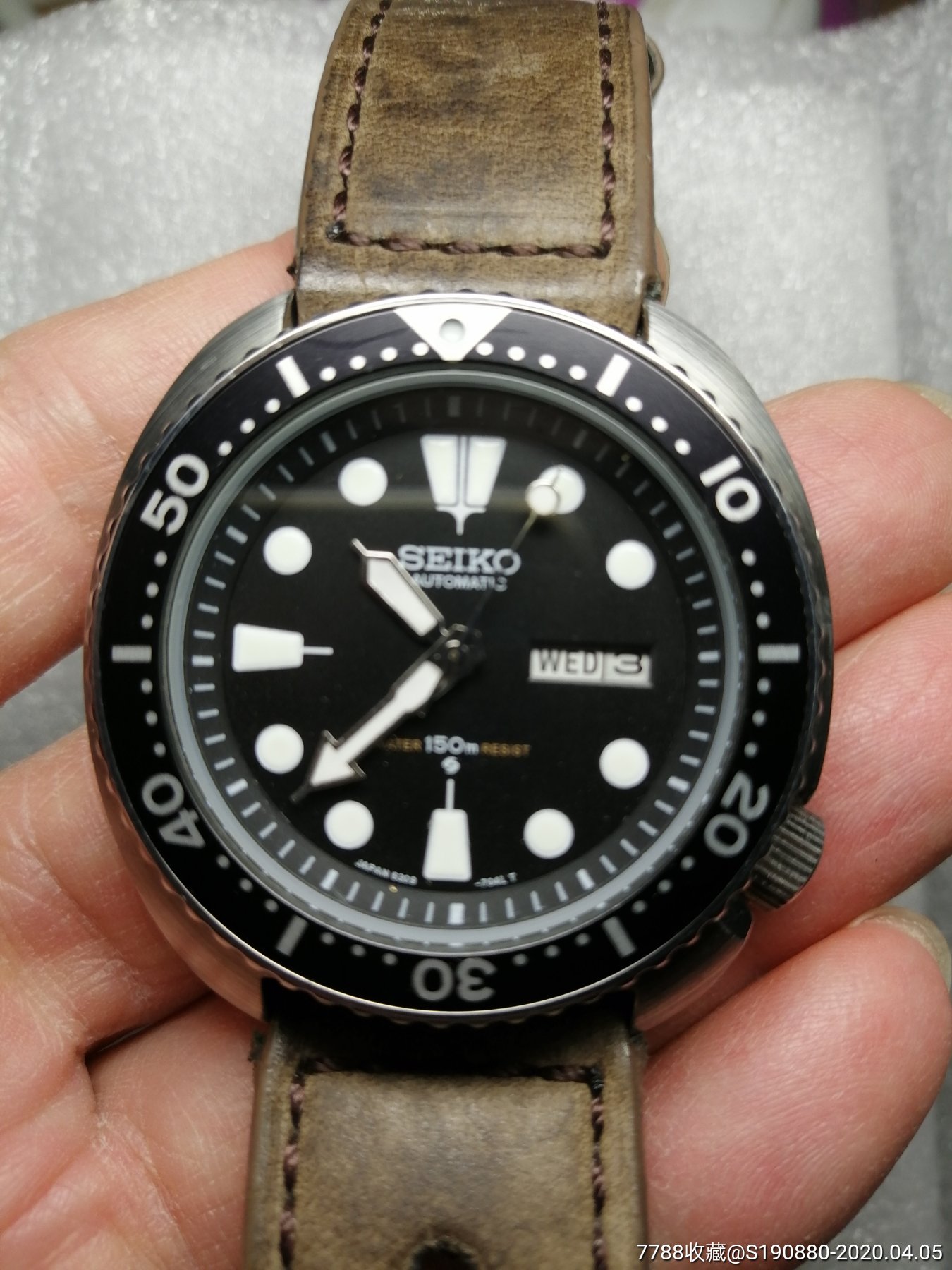 精工早期大鲍鱼海龟潜水表