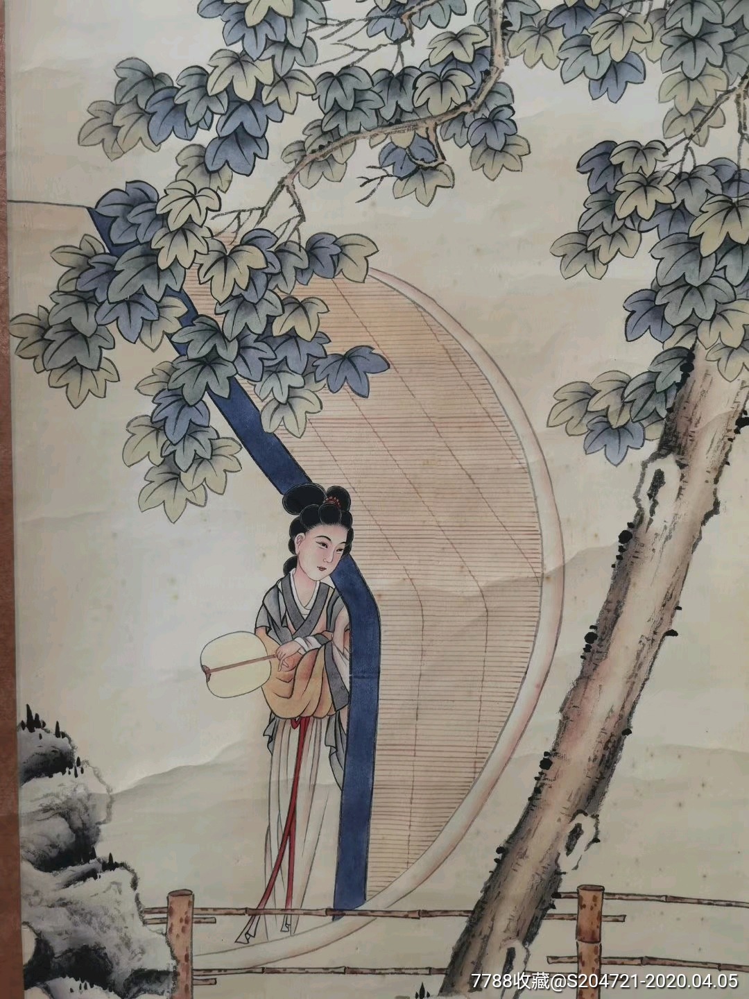 国画收藏陈少梅老师作品仕女图