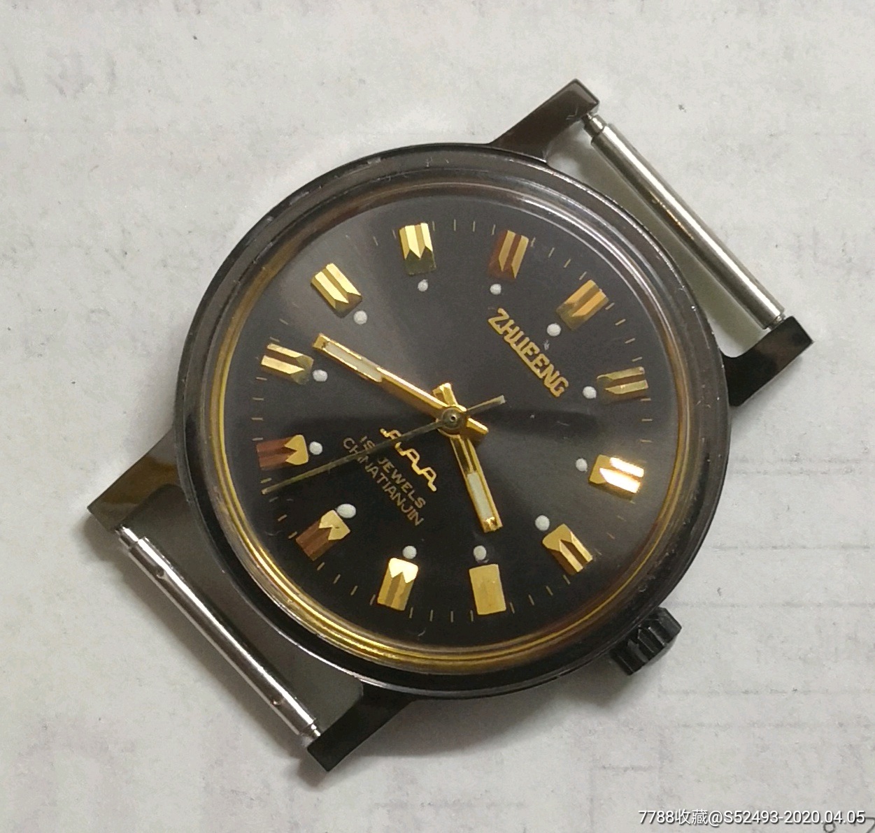 库存,天津手表厂珠峰牌男式表