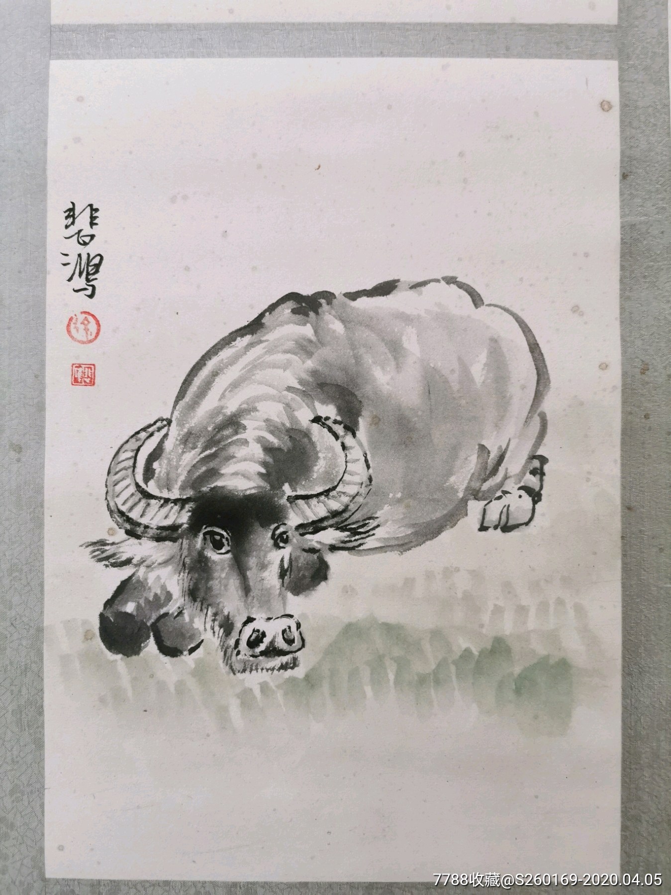 徐悲鴻,精品十二生肖,單幅24x34_花鳥國畫原作_第8張_7788模型收藏