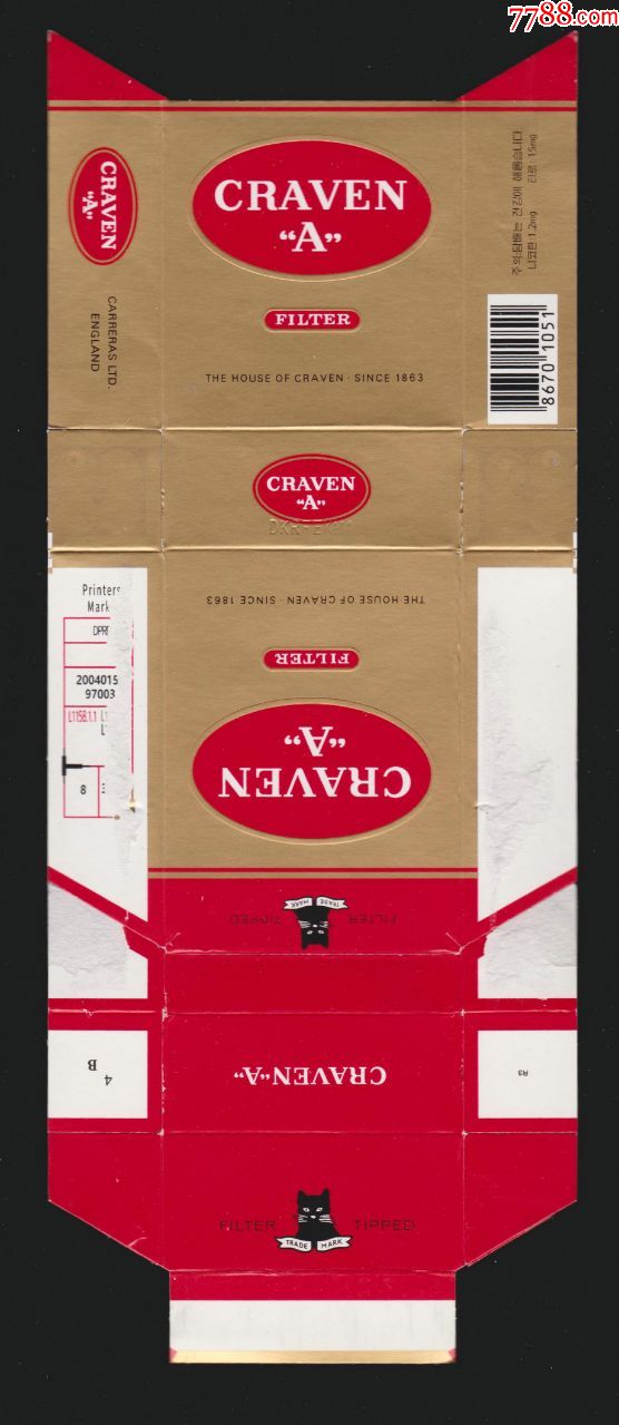 外国烟盒黑猫386701051