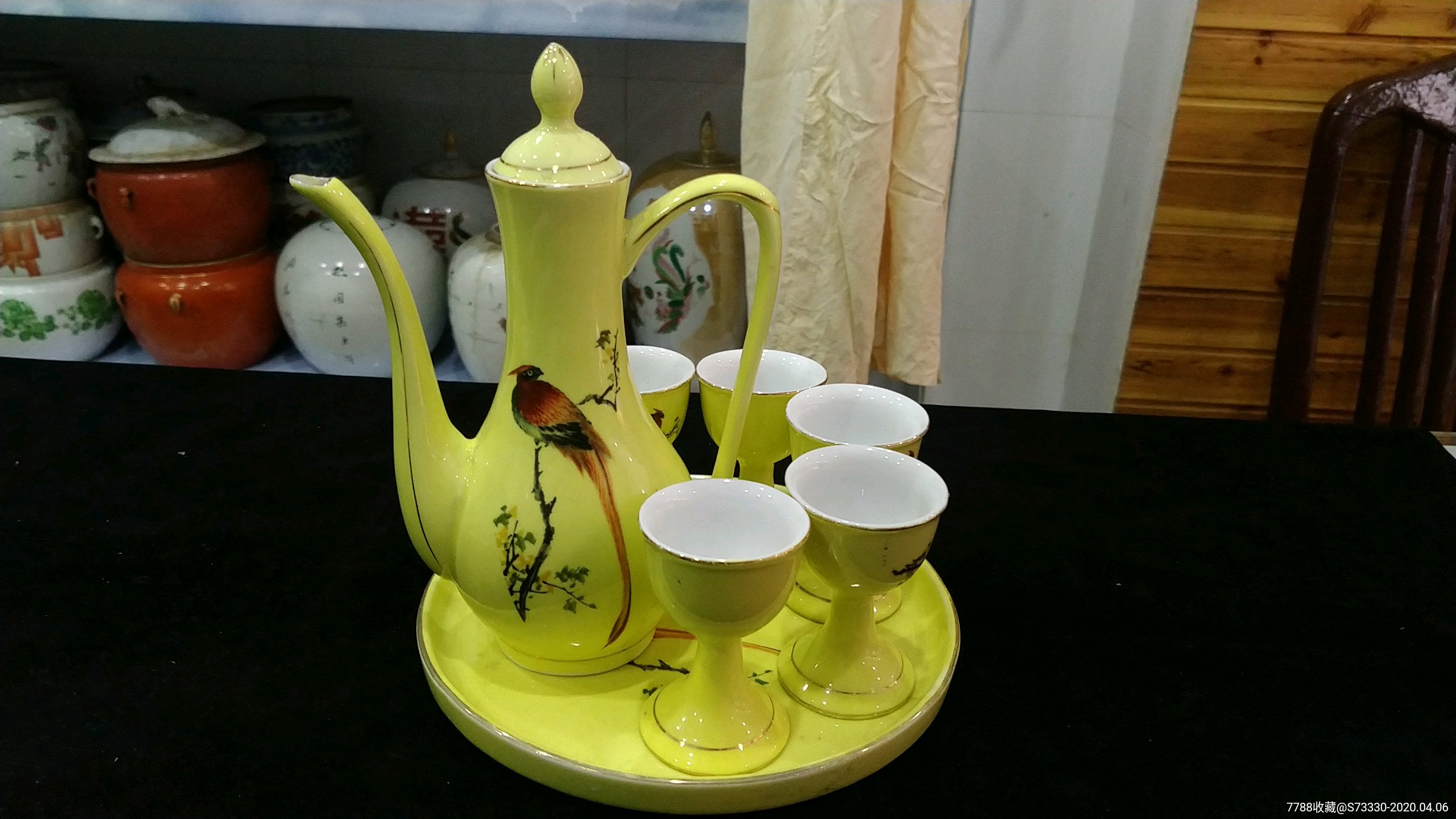 567瓷,宣化二厂出品酒壶一套!盖有损