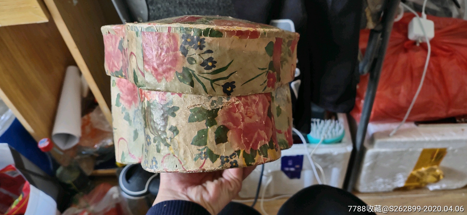 民国解放时期手工制作元宝形糊纸嫁妆盒-其他纸制工艺-7788烟酒茶牌