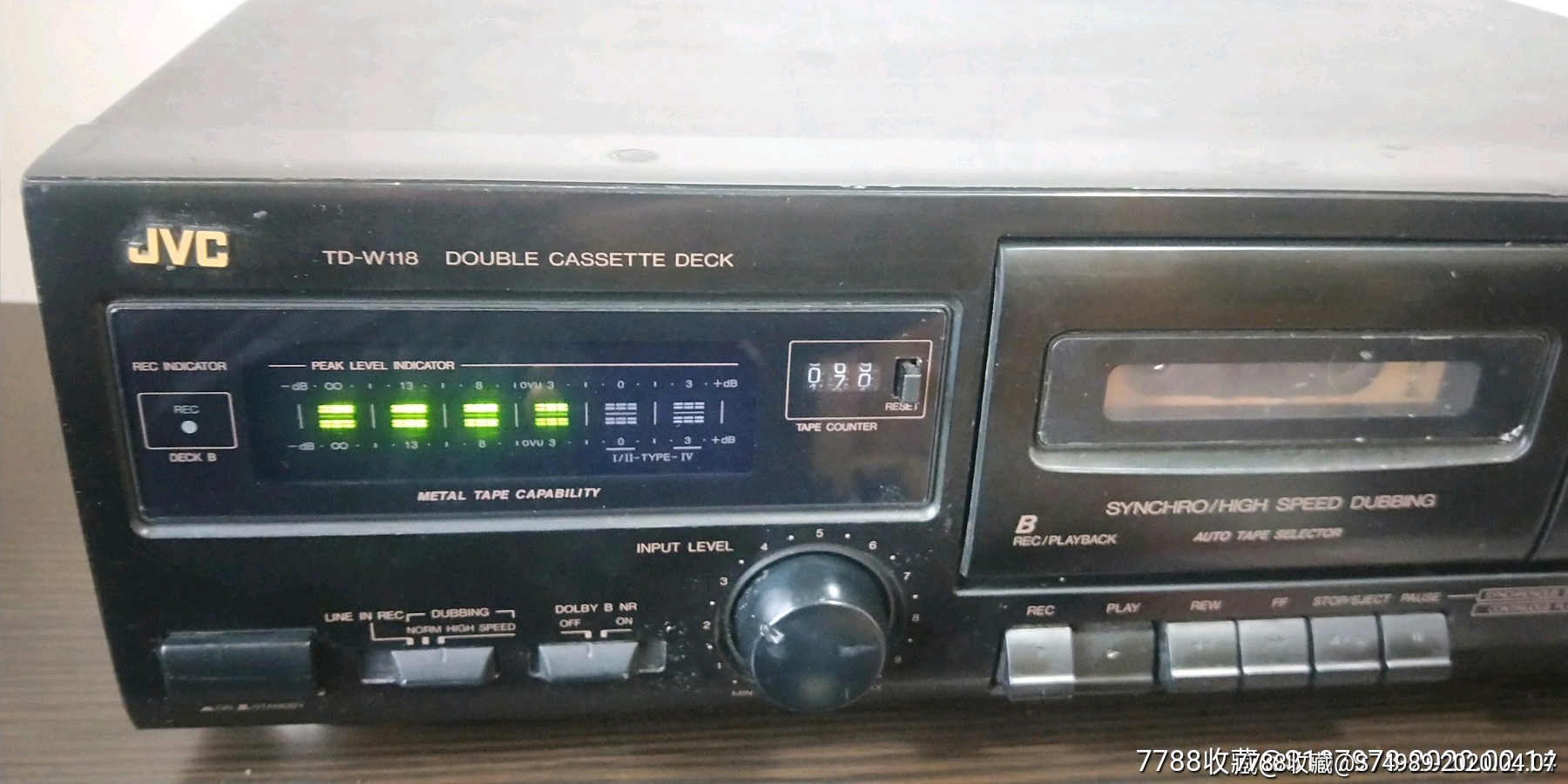 jvctdw118双卡转录卡座磁带机录音机