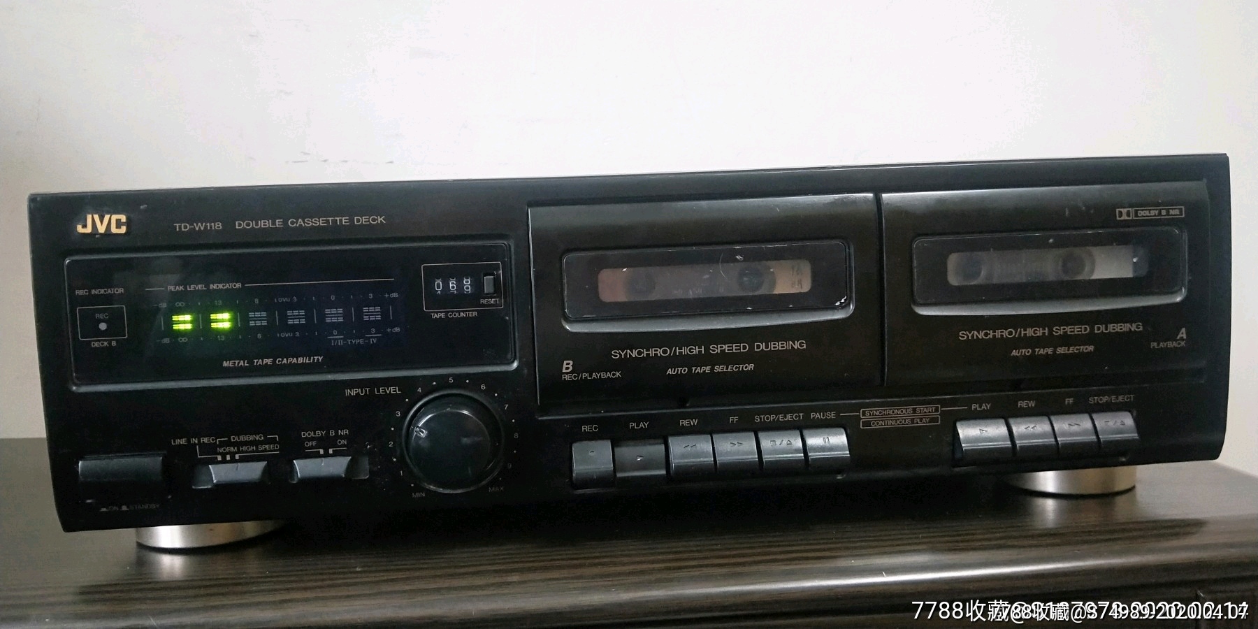 jvctdw118双卡转录卡座磁带机录音机