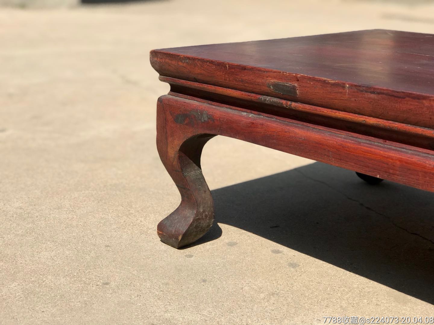 清代老虎腿炕桌束腰全品老货茶馆文房可用尺寸835027