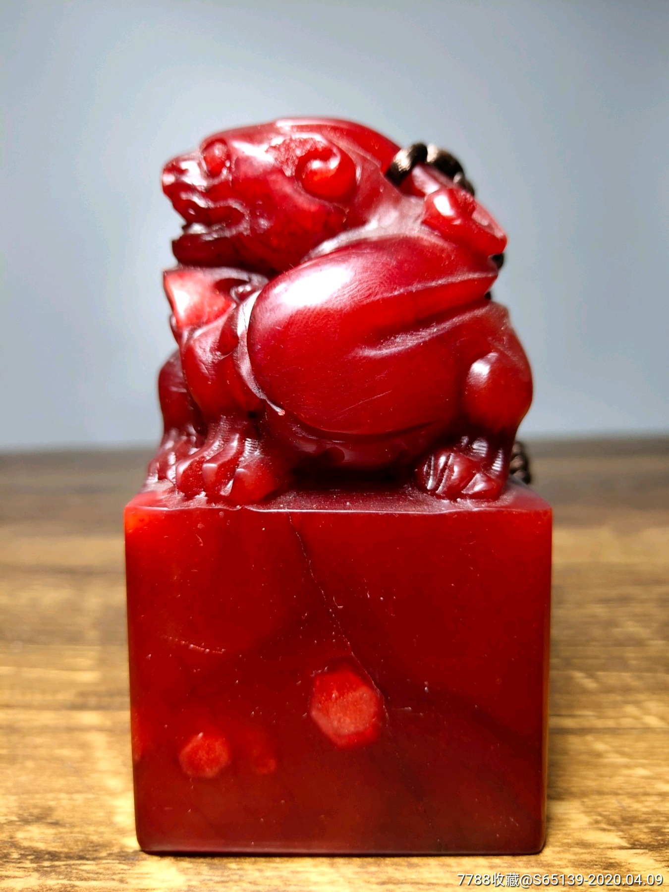 精品红田黄石印章!