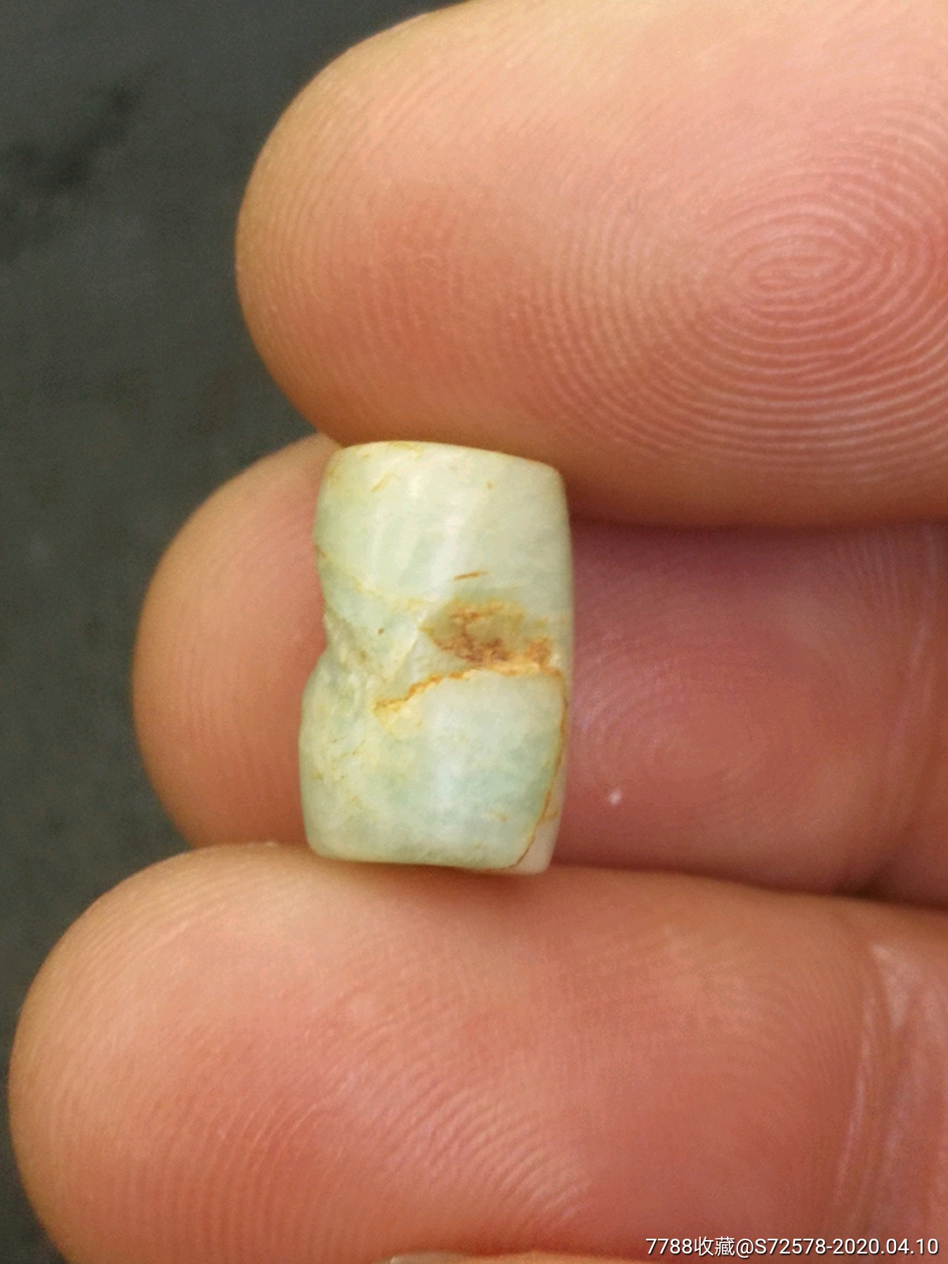 文化期天河石管珠-玛瑙-7788玛瑙收藏