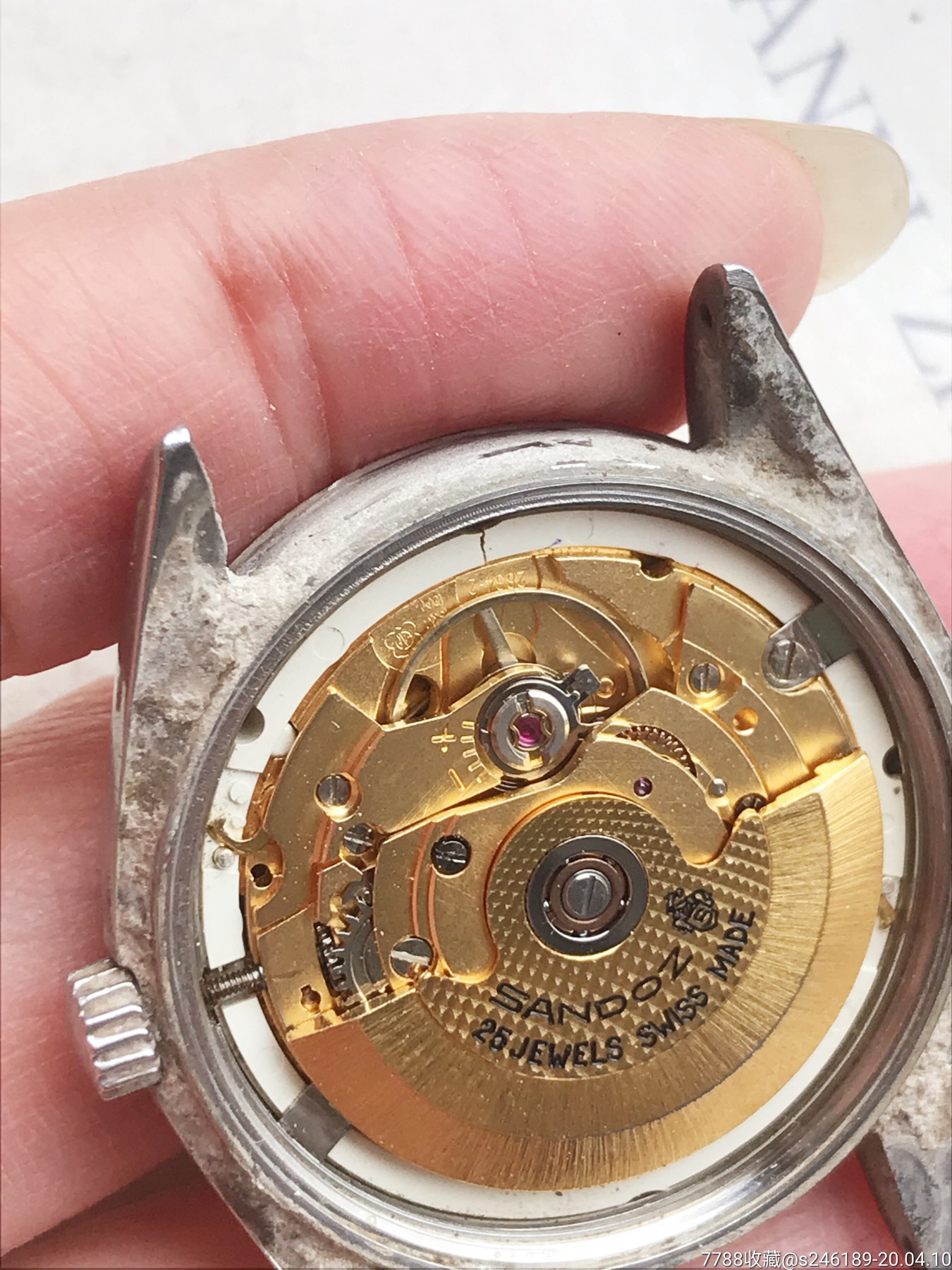 山度士搭瑞士2834机械机芯