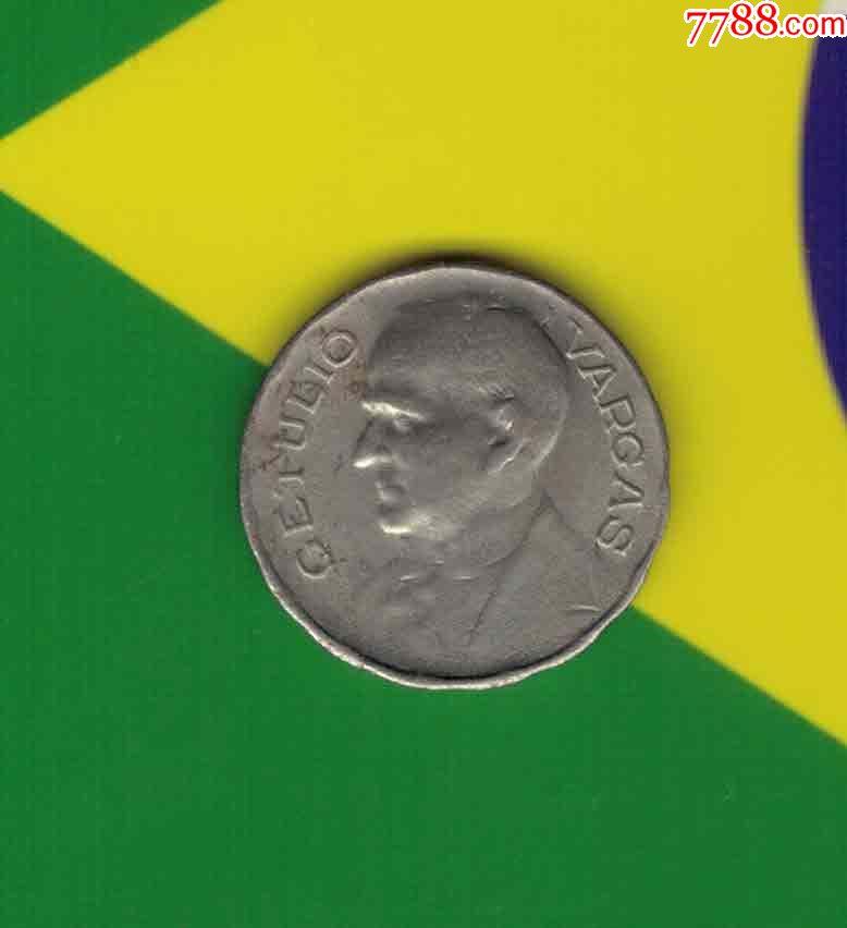巴西1940年100瑞斯实物如图