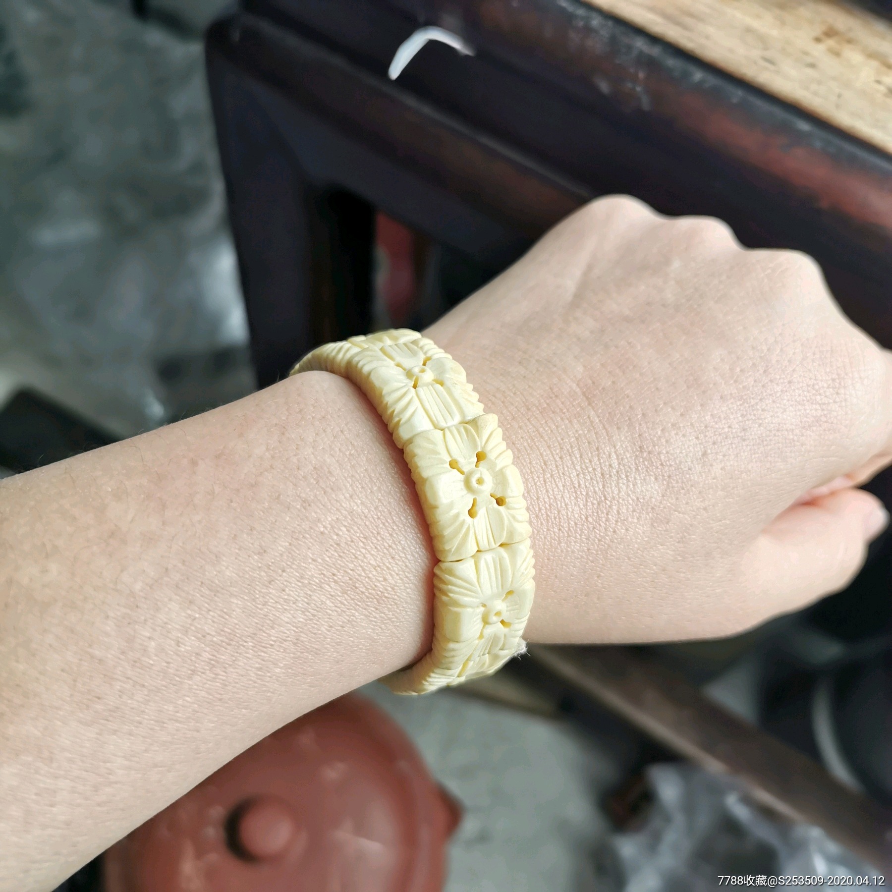 牛骨古董首饰手工雕刻项链手牌