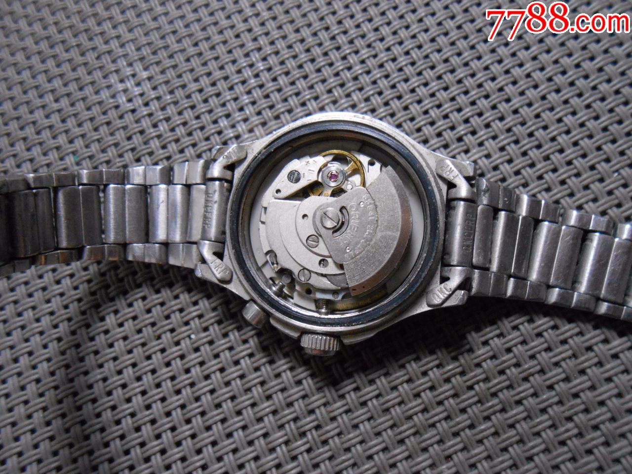 双狮55841机芯全自动双历女表老手表010913