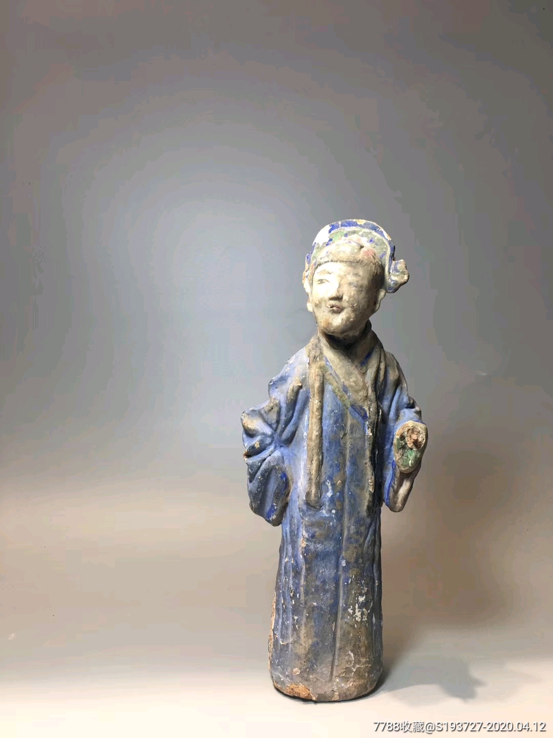 头颈部分与身体为分烧合成,形象十分逼真_泥人张/泥塑【忠义堂痴古斋