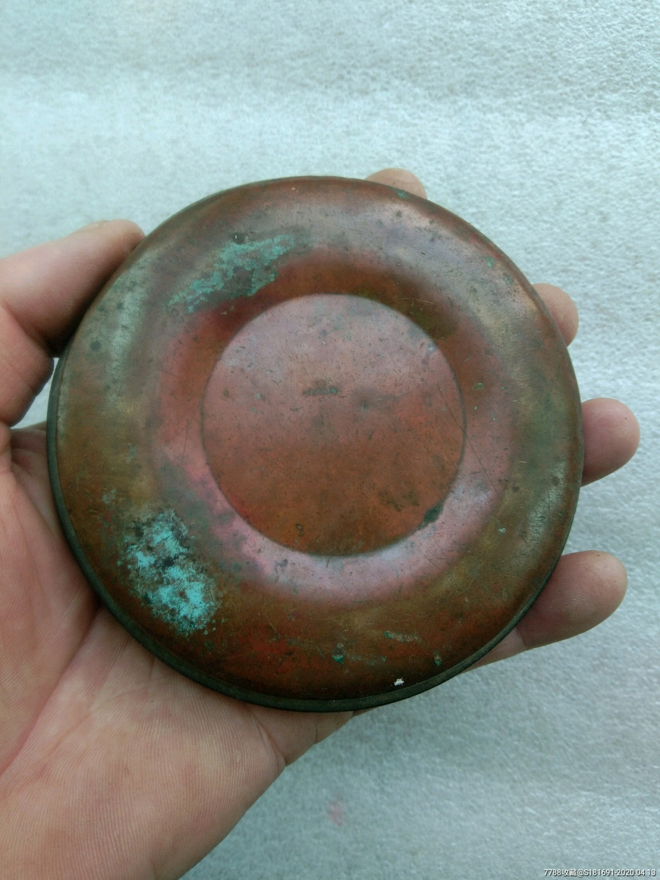 明清时期不知道干什么用的老红铜圈一个