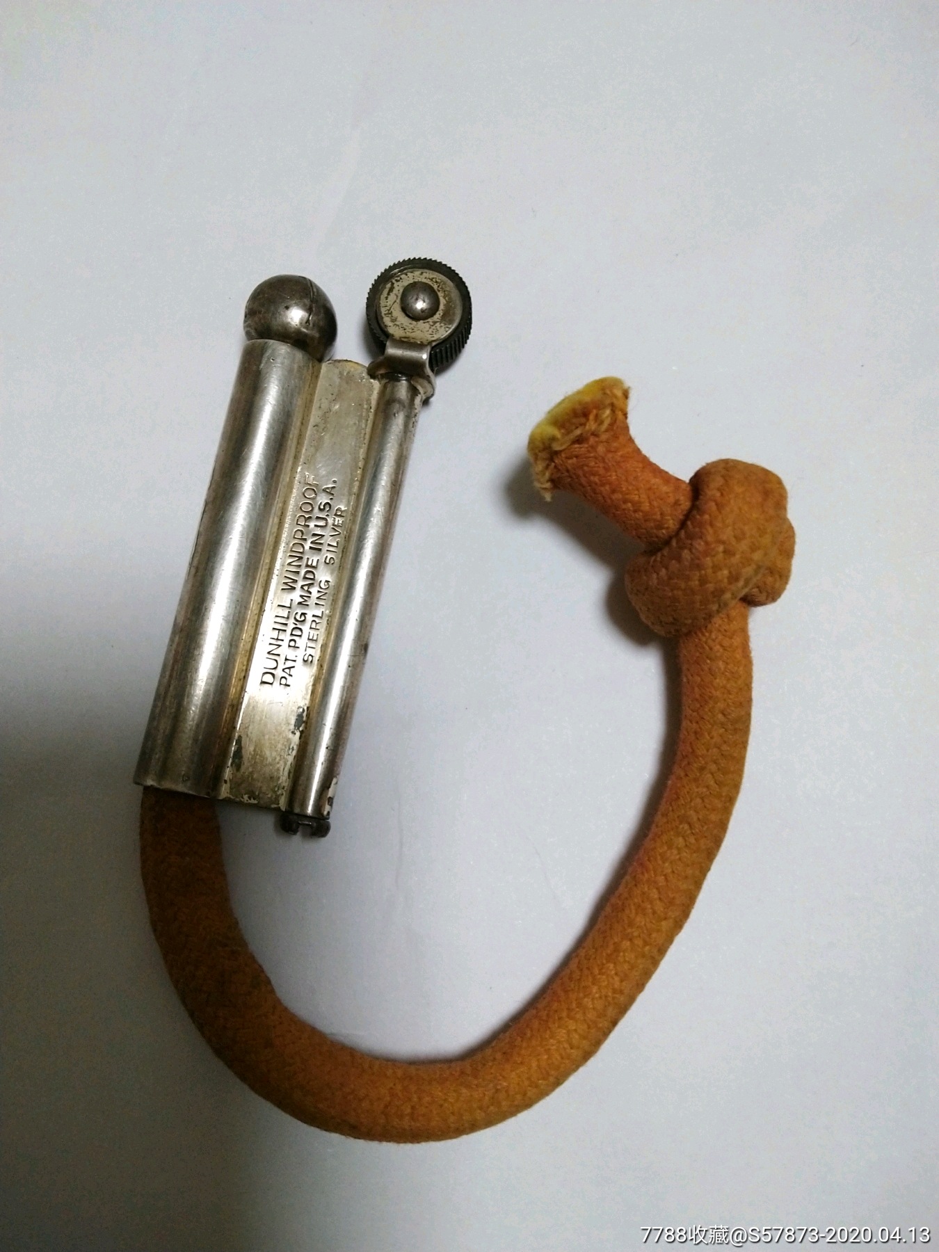 二战美国登喜路纯银火绒火机