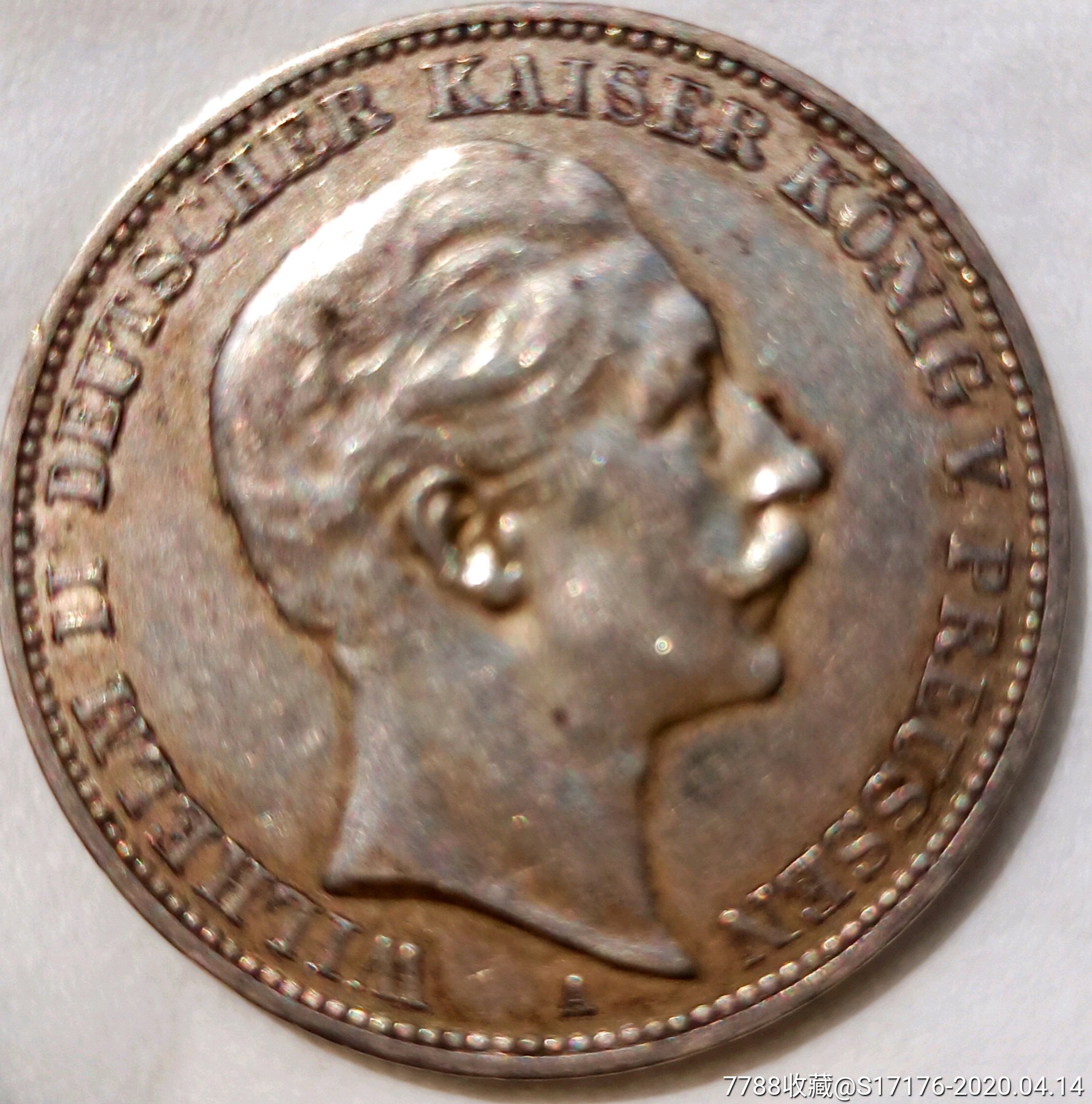 带原光的1910年德国马克