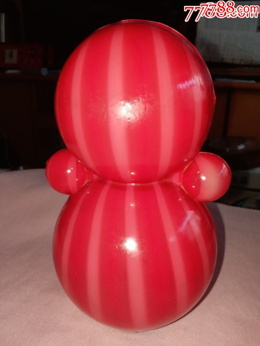 文革美品红色不倒翁娃娃