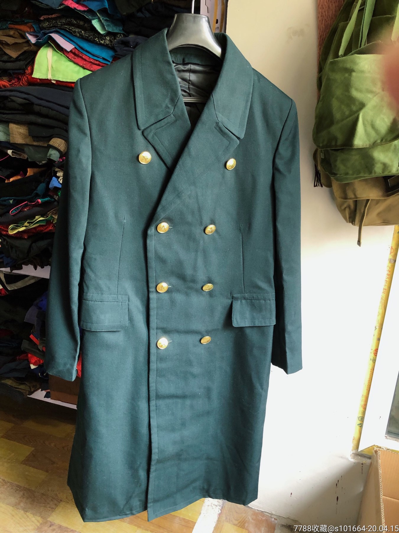 全新邮政马裤呢料子制服风衣