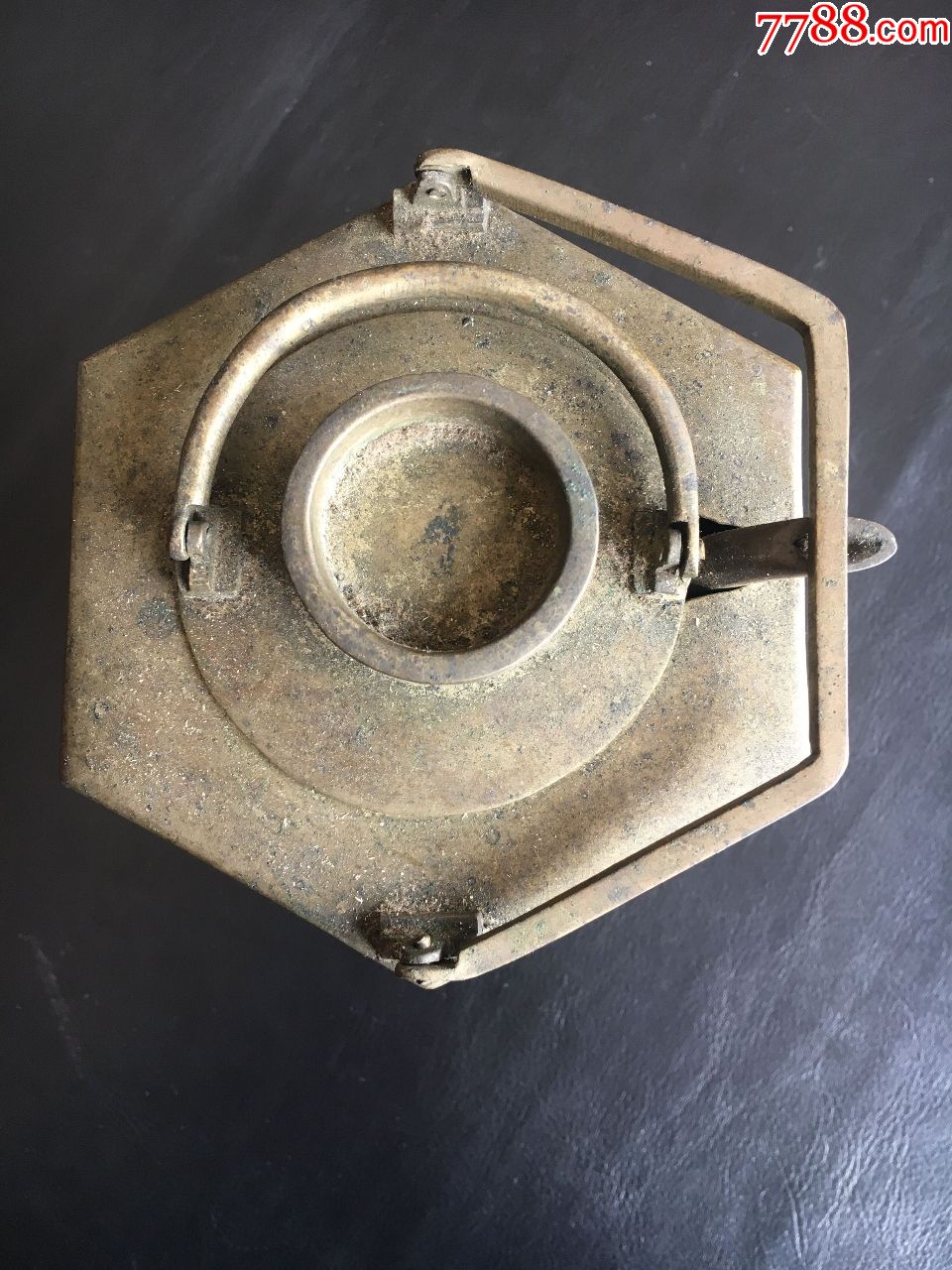 清代黄铜温酒壶