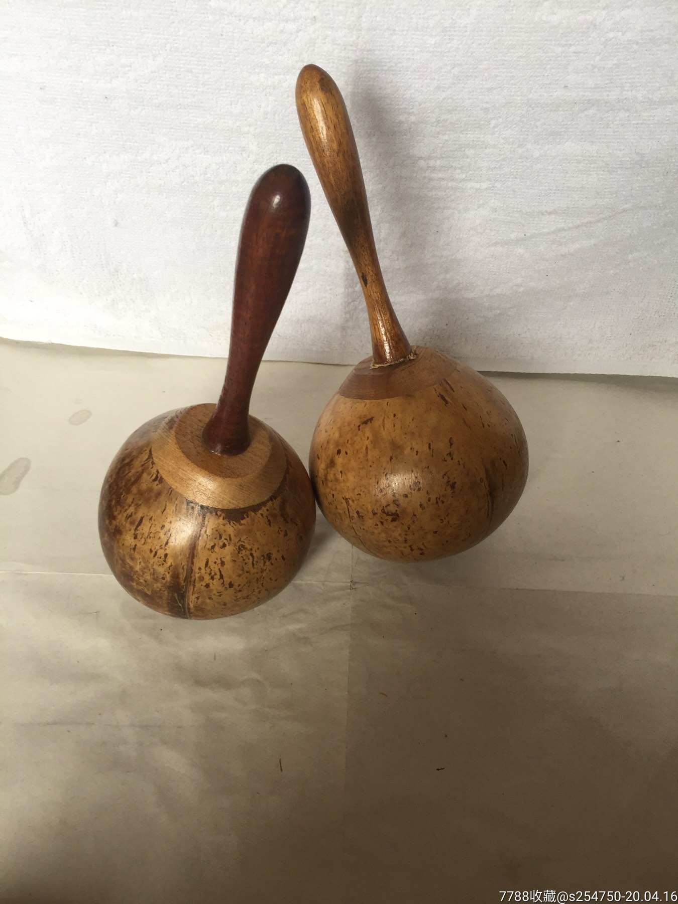 乐器,椰壳沙锤一对