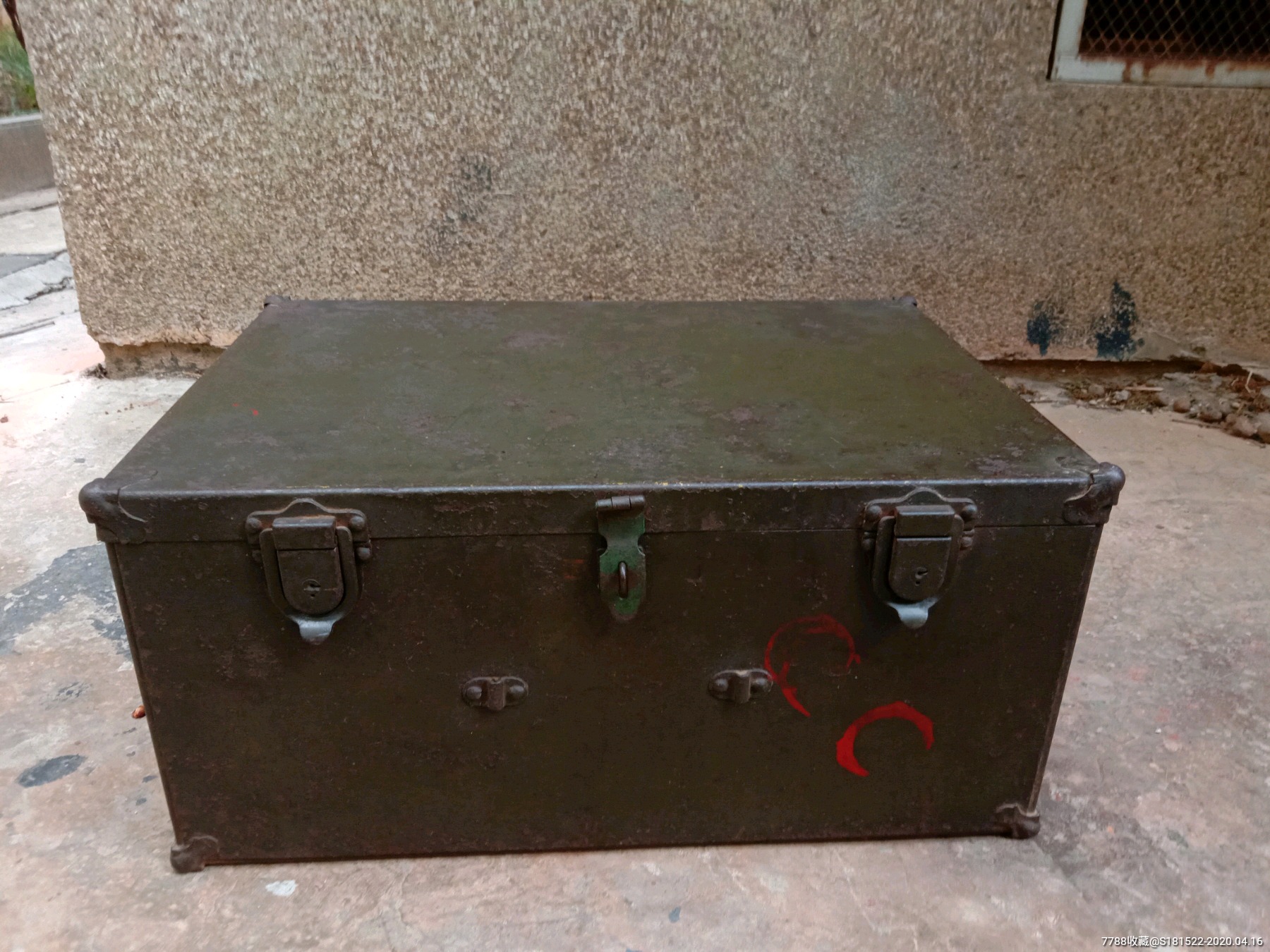 民国抗战二战机械师美援华遗留工具箱工业金属工具箱装备箱