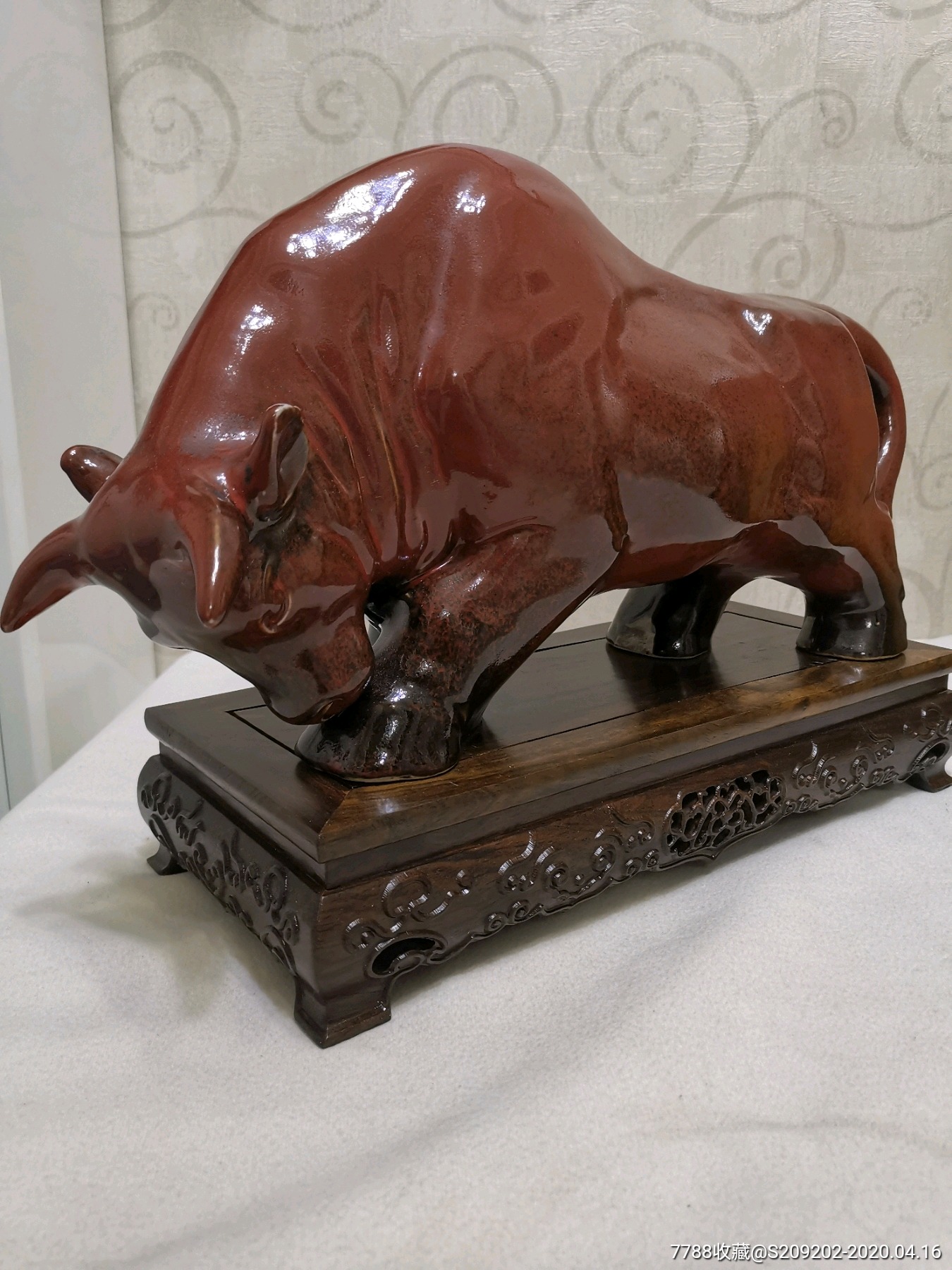 中国工艺大师张育贤作品牛