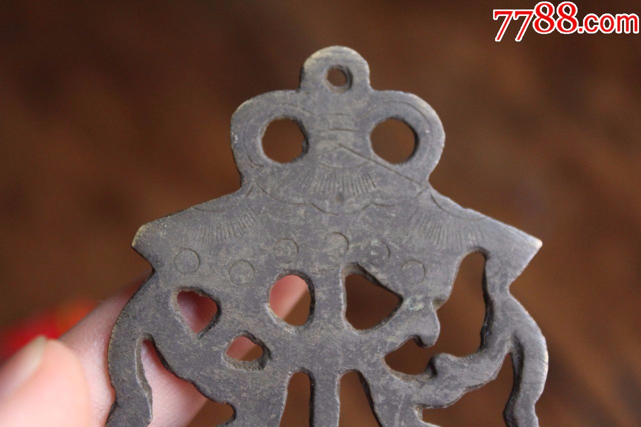 包真清代黄铜双鱼刻工挂件一对古代錾刻铜器铜件民俗手工艺包老