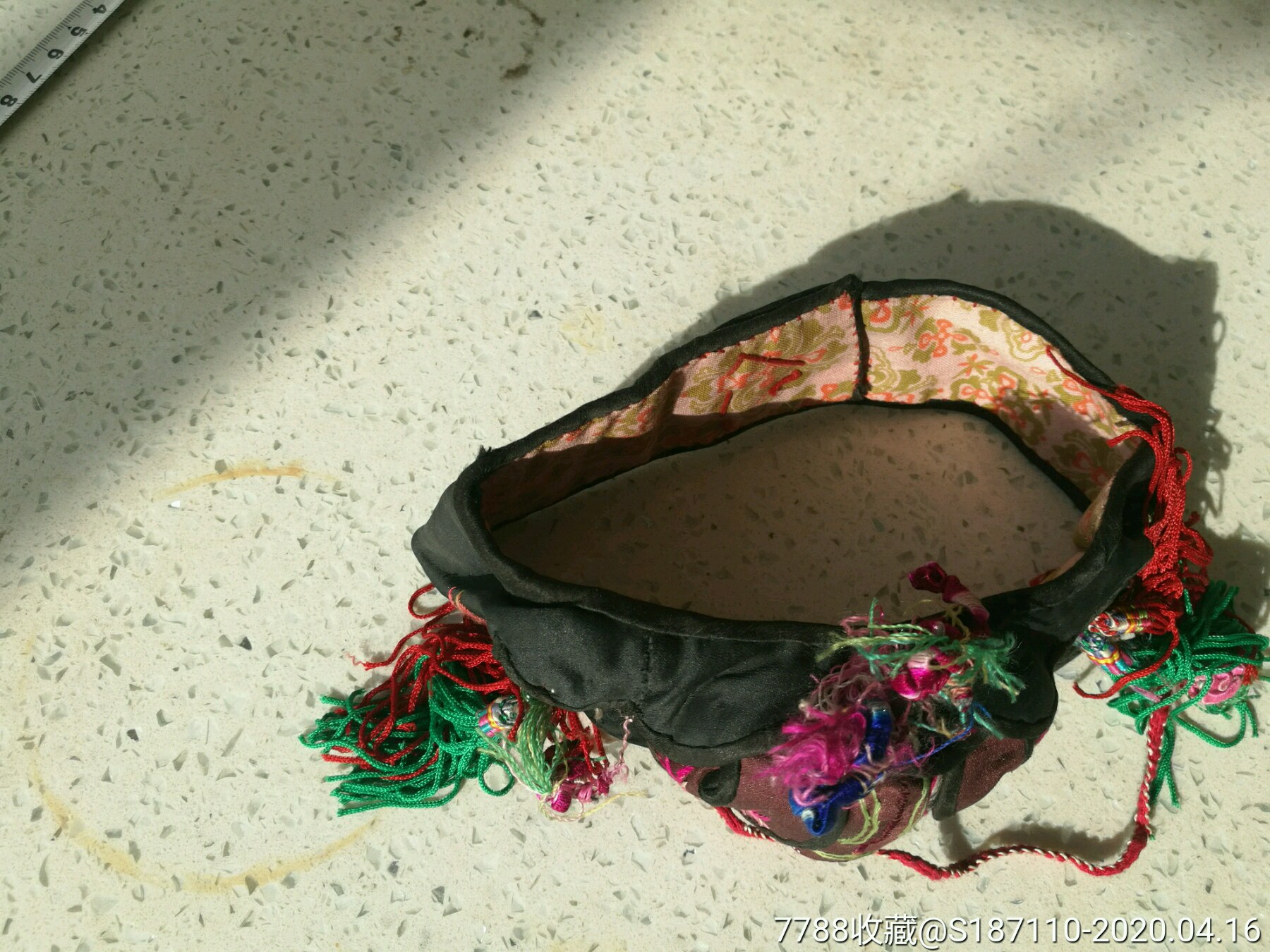 清代猪型儿童无顶凉帽