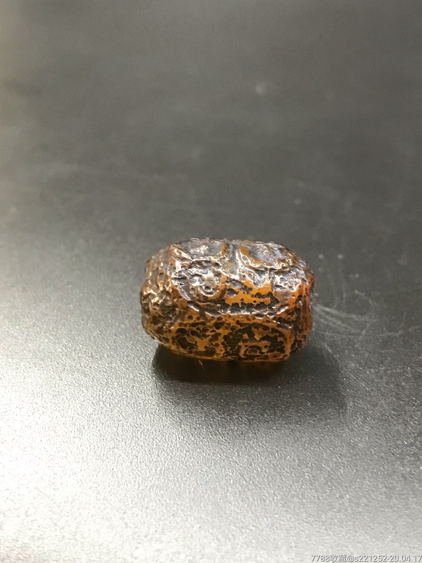 千年以上高古玉回纹老珠子千年以上高古玉回纹老珠子,1.35×1.