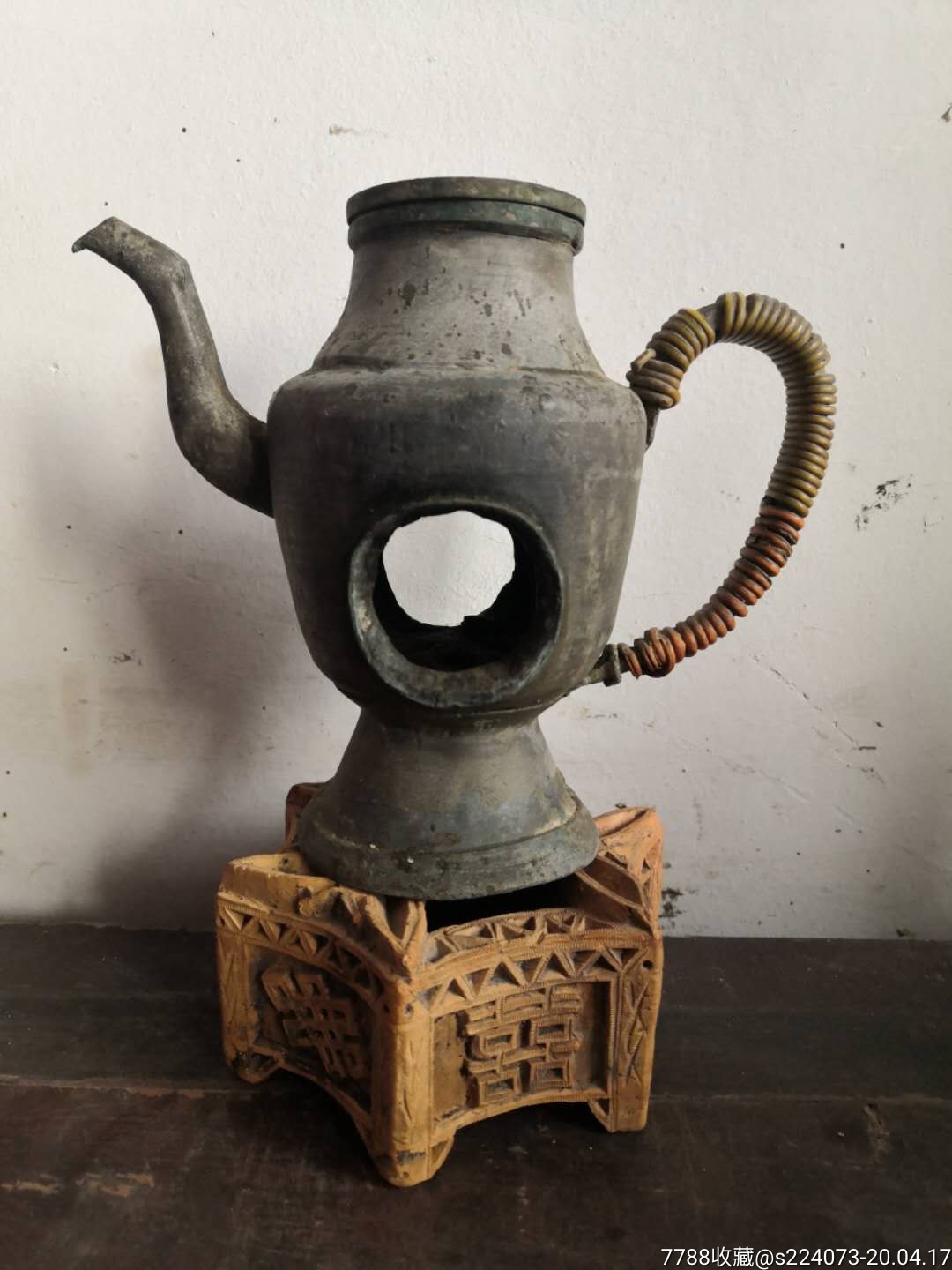 清代锡质温酒壶全品