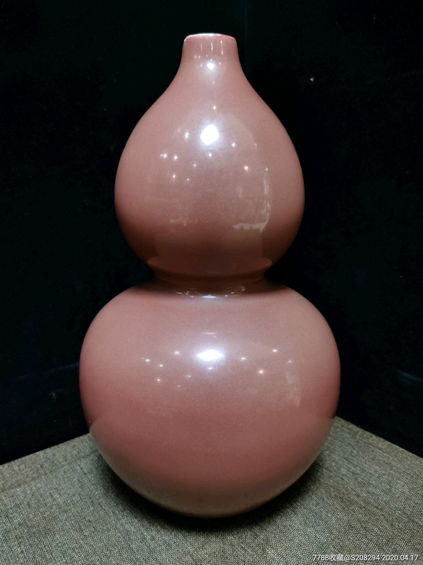 豇豆红釉葫芦瓶_红釉瓷_第1张_7788瓷器