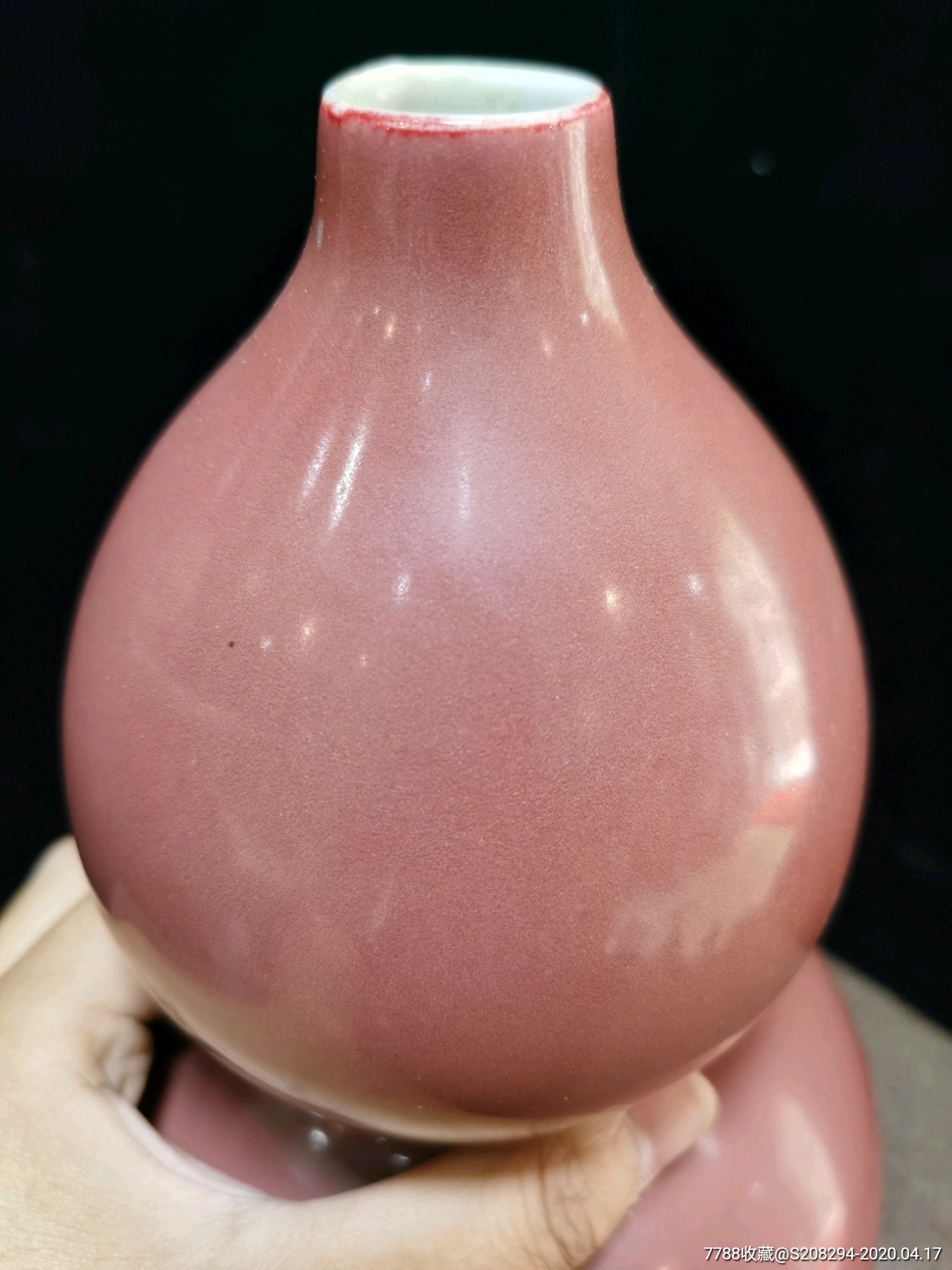 现代化学釉豇豆红瓷器图片