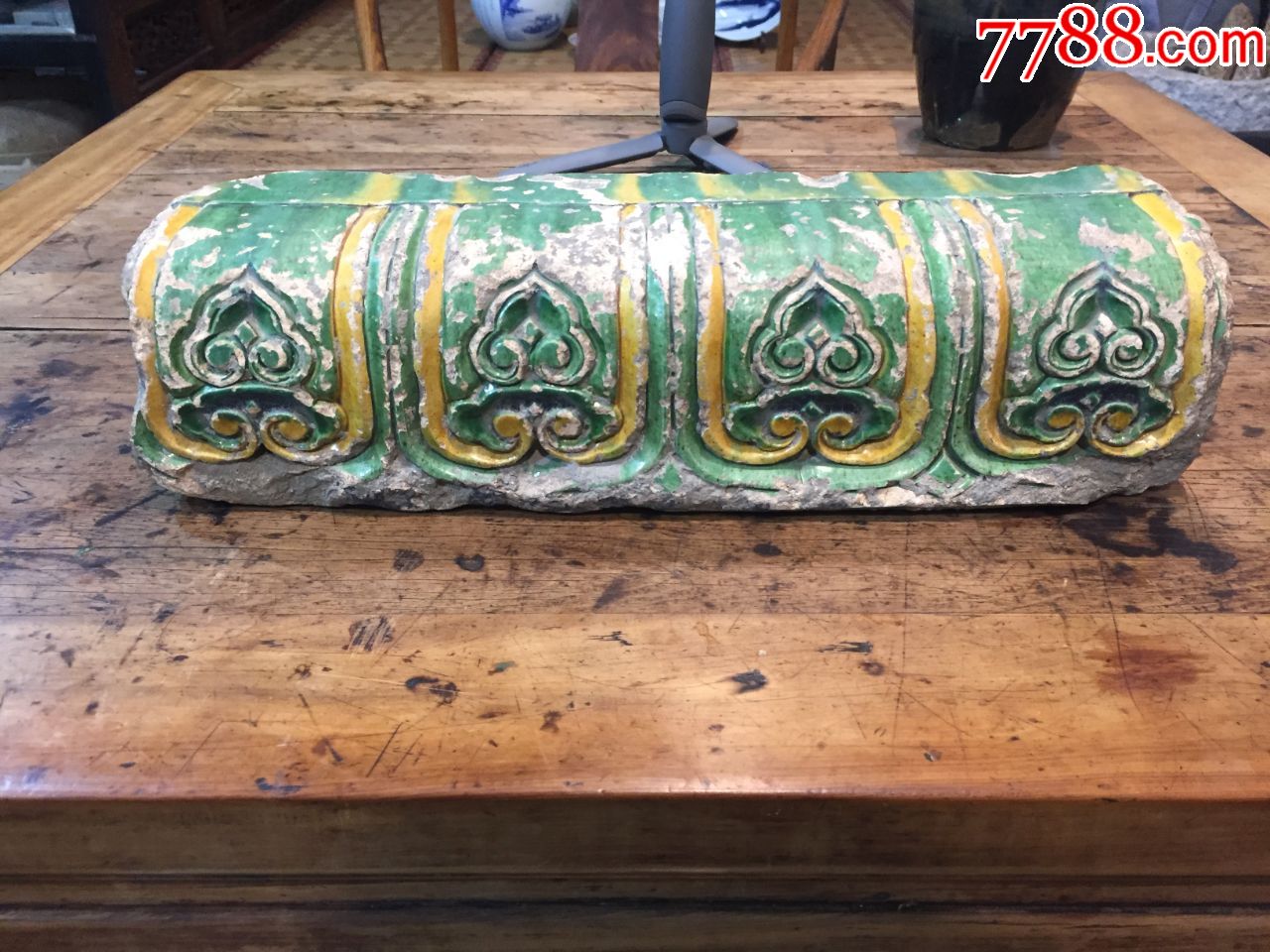 清代琉璃彩官用砖