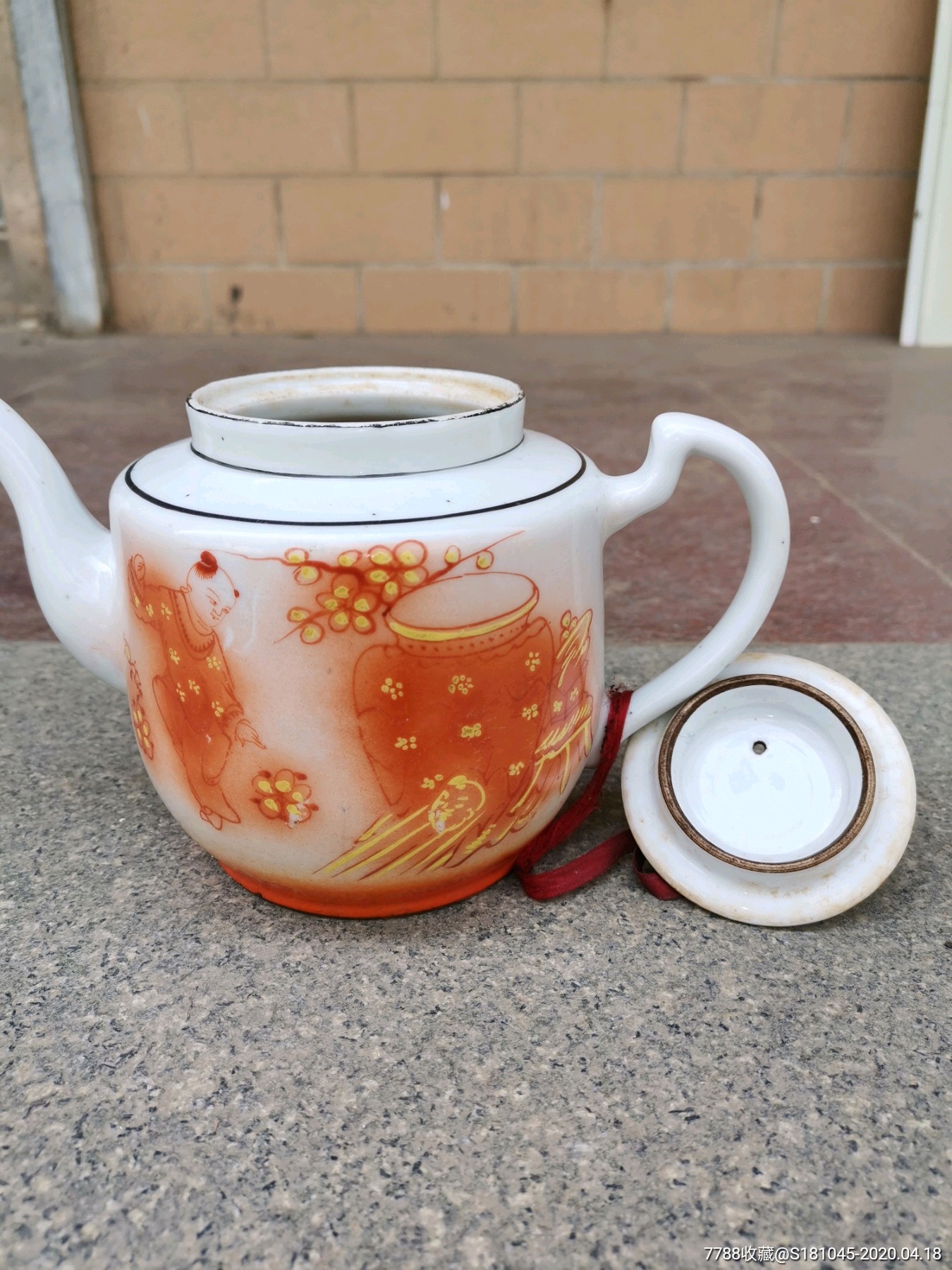 民国名家陈华珍款司马光砸缸壶