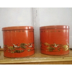 各种图案的茶叶桶