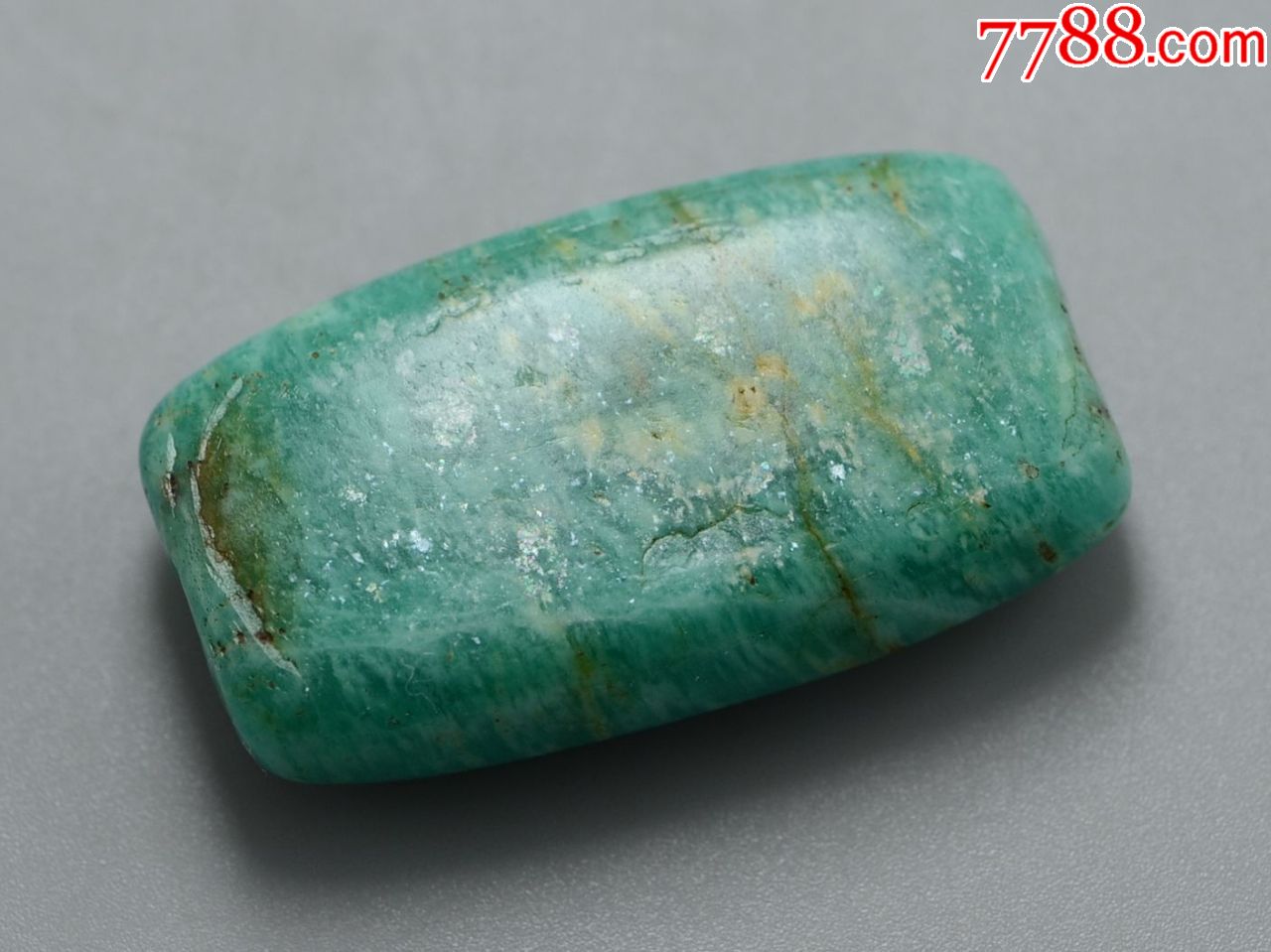 高古天河石珠扁管古老佩饰