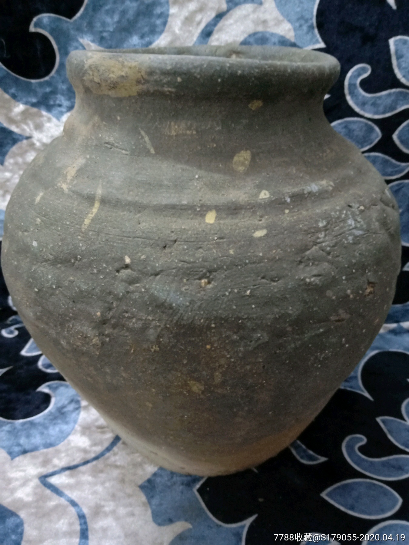 高古黑陶器秦汉卵印坛-黑陶-7788陶器收藏