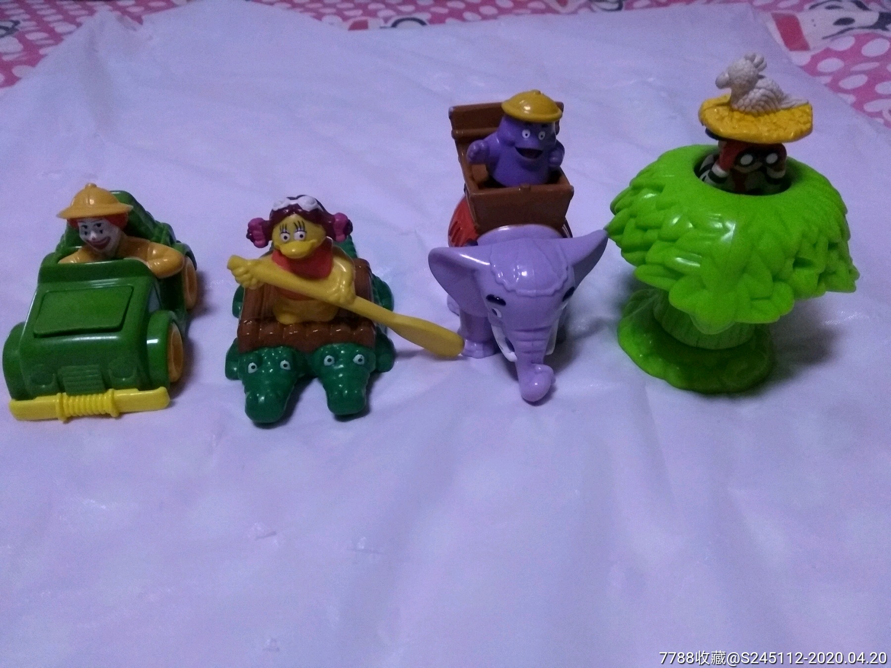 麦当劳玩具四小福丛林探险四款合售